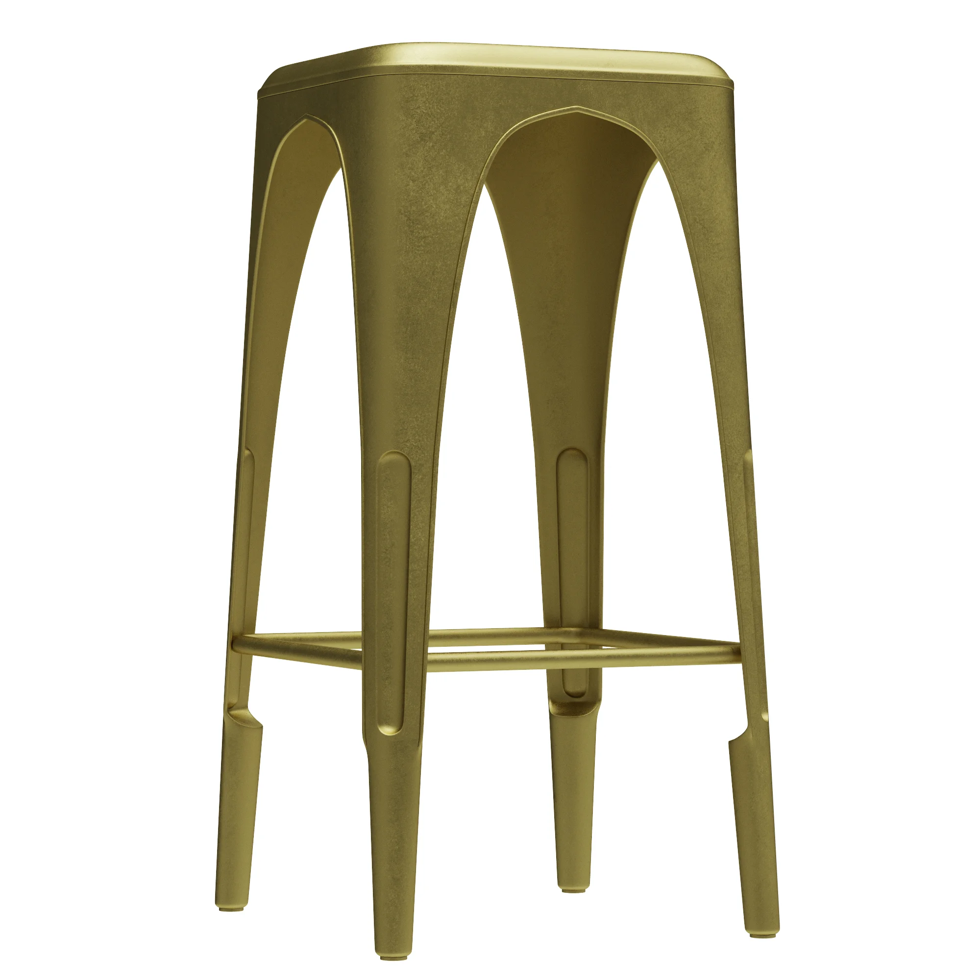 Restoration Hardware Remy Backless Stool — 3D model preview 3