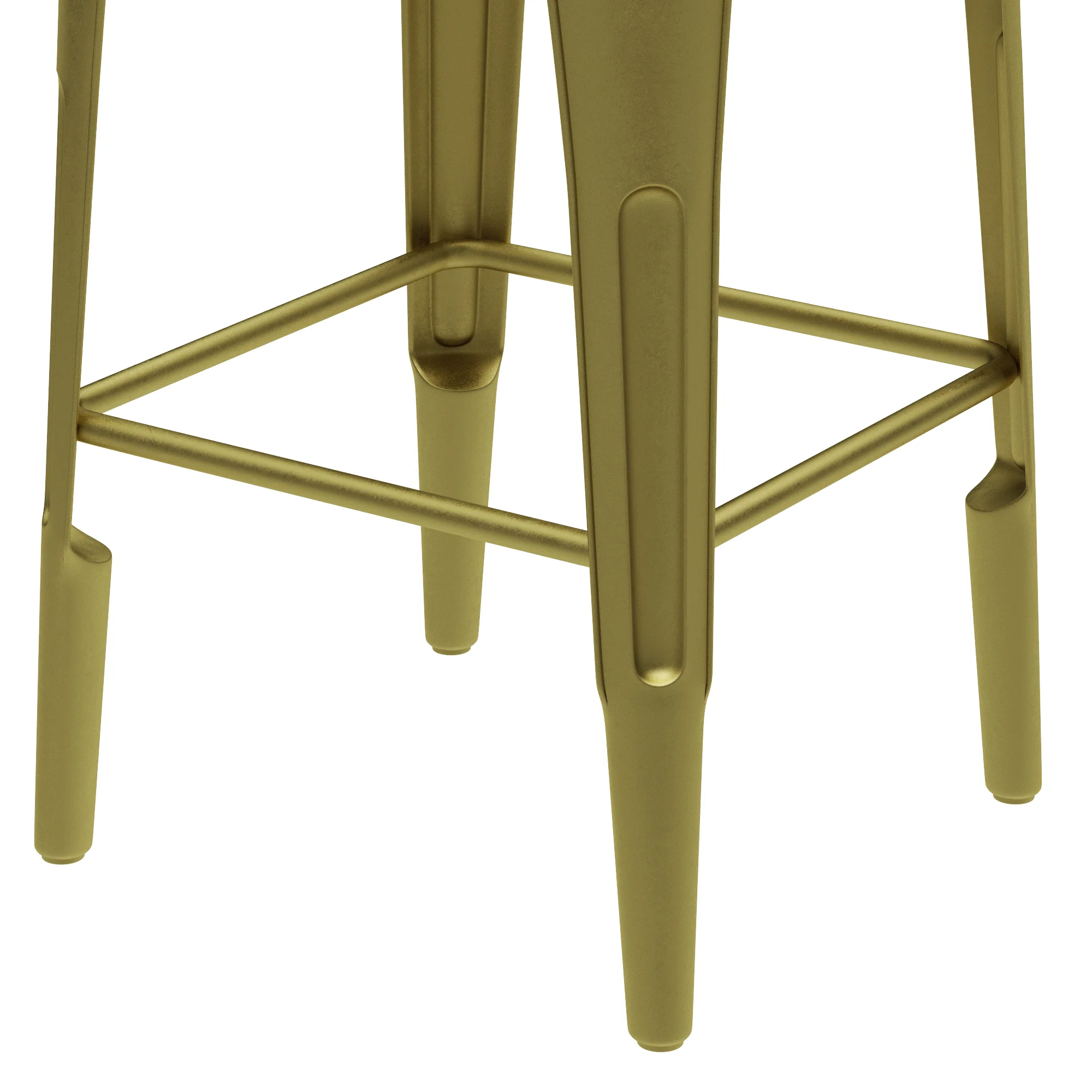 Restoration Hardware Remy Backless Stool — 3D model preview 6
