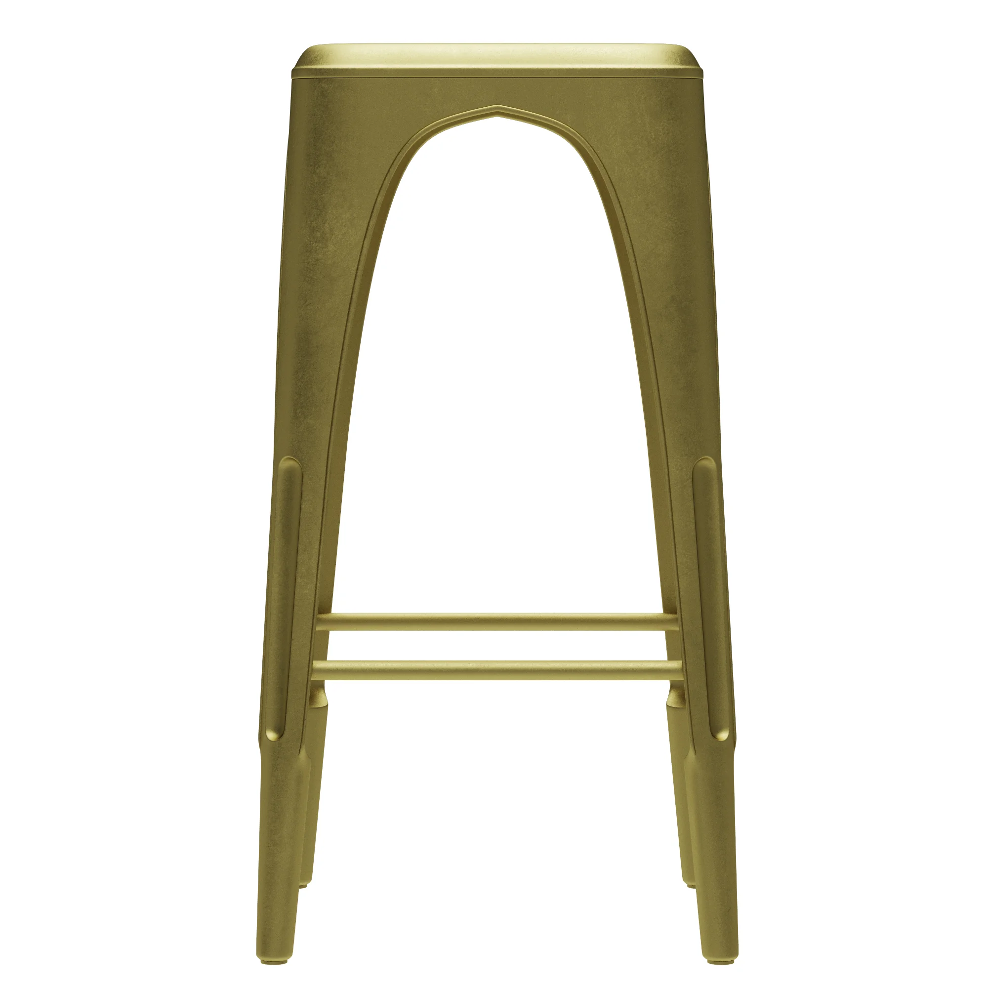 Restoration Hardware Remy Backless Stool — 3D model preview 7