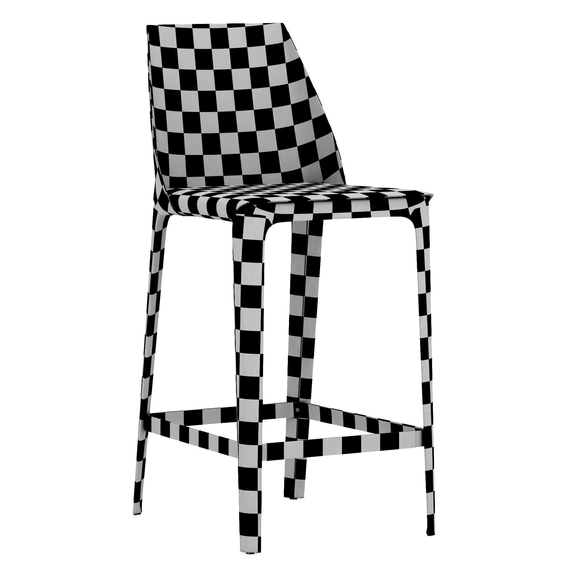 Flexform Stool Isabel — 3D model preview 9