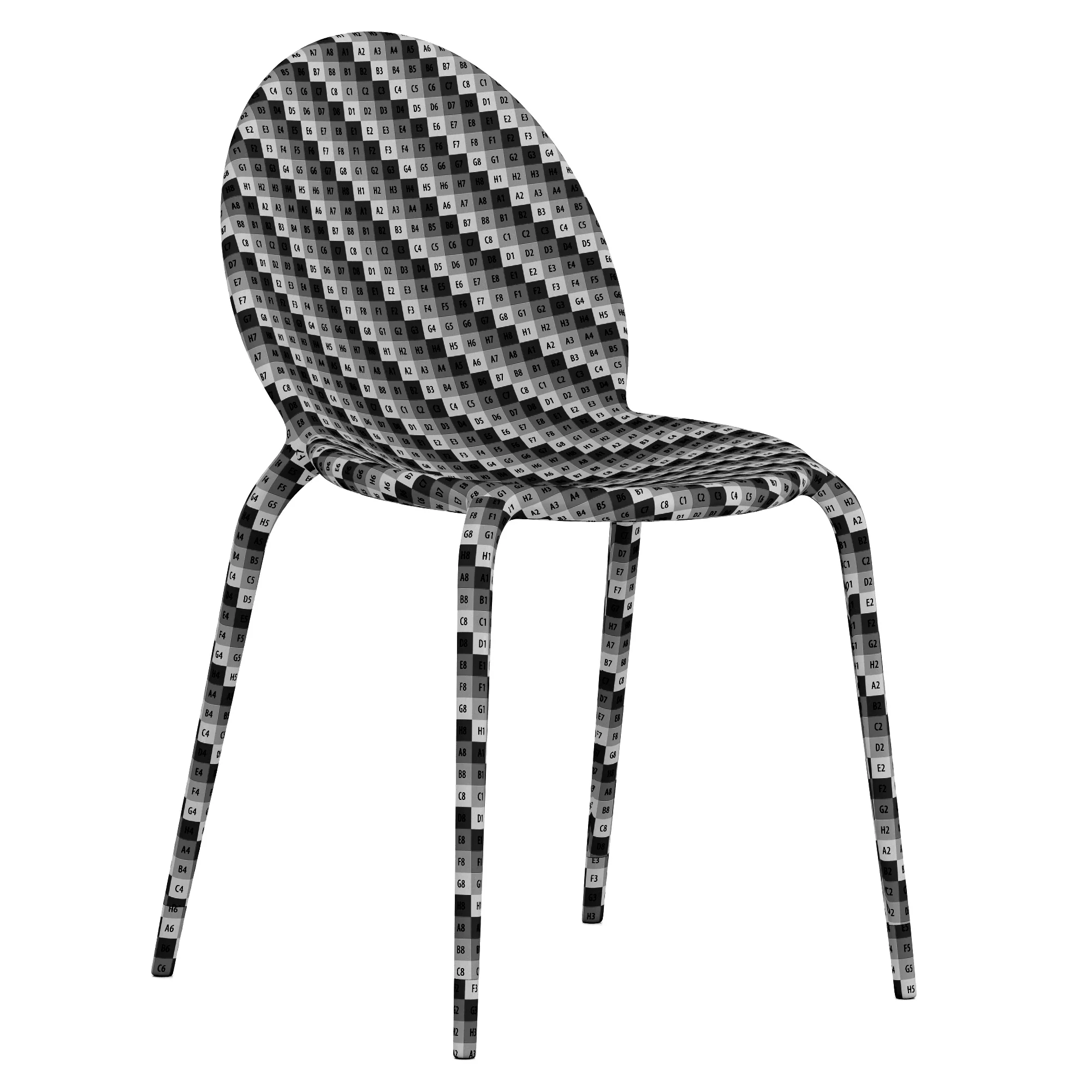 Roche Bobois Loop Chair Crystal — 3D model preview 9