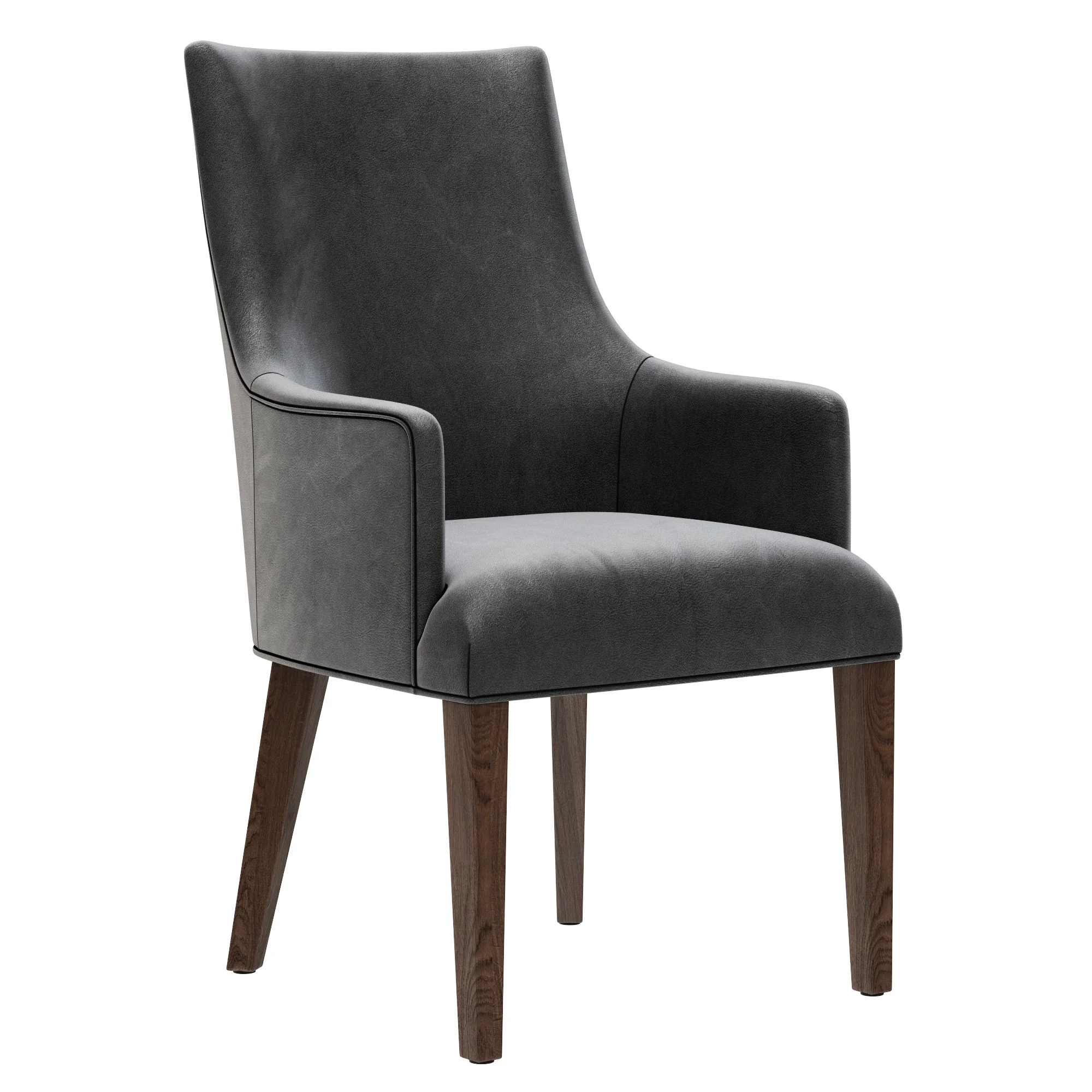 Restoration Hardware Ella Leather Armchair — 3D model preview 1