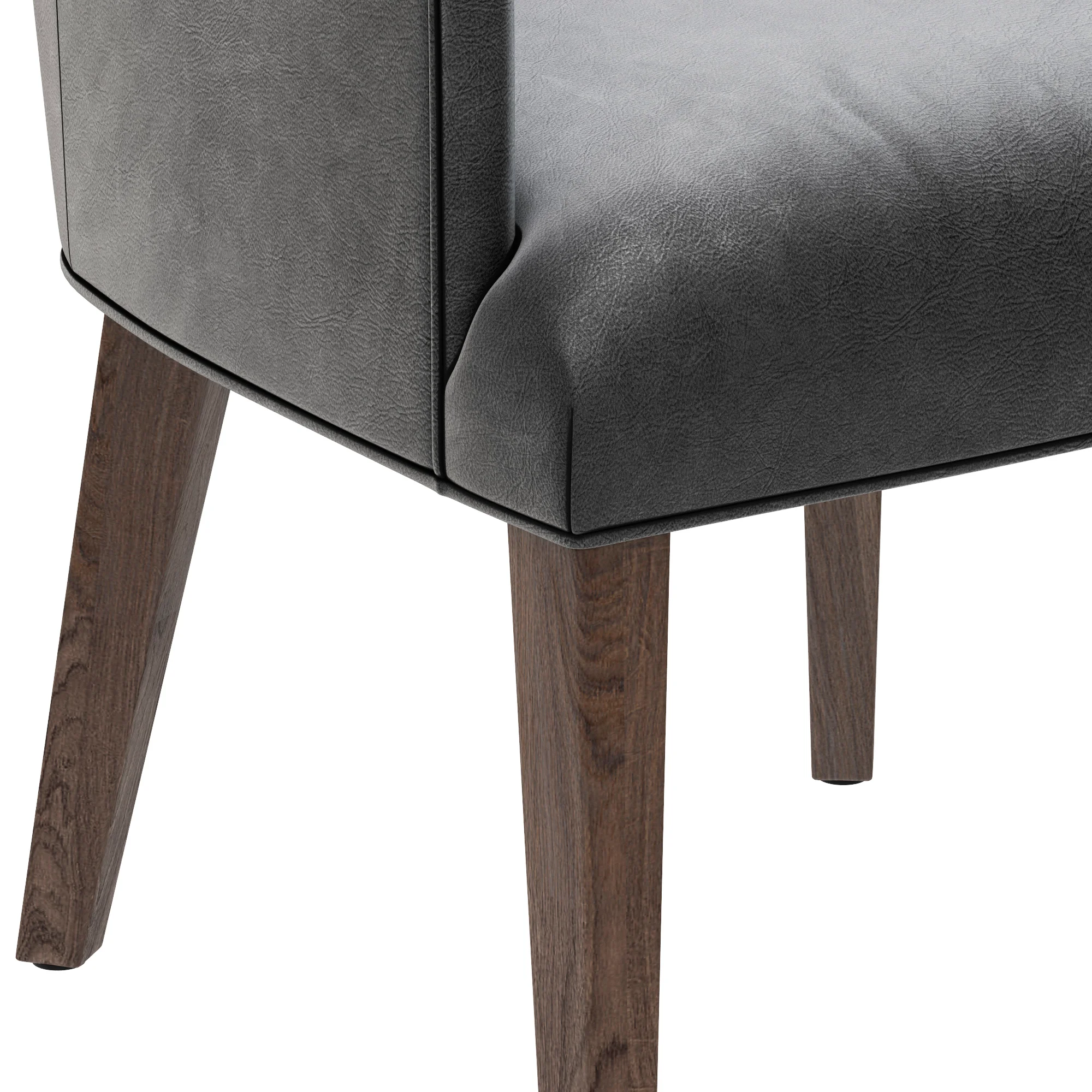 Restoration Hardware Ella Leather Armchair — 3D model preview 9
