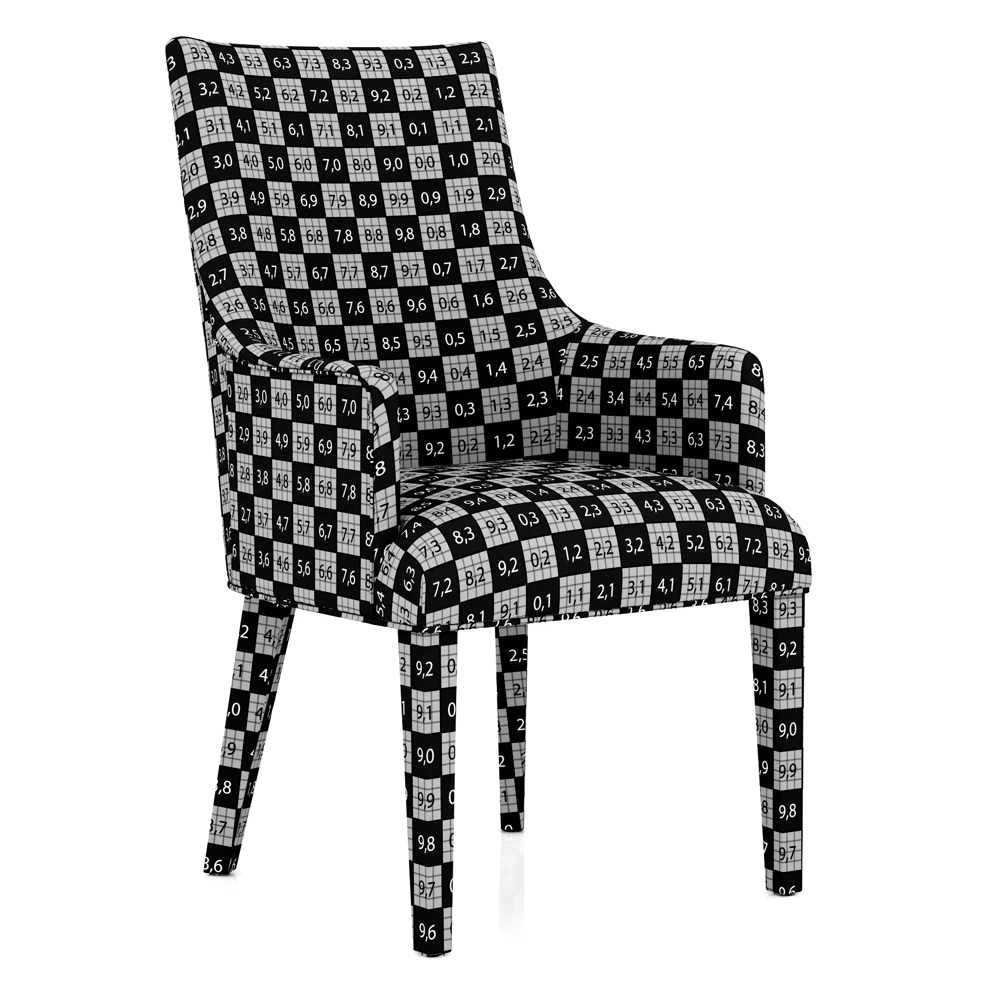Restoration Hardware Ella Leather Armchair — 3D model preview 14