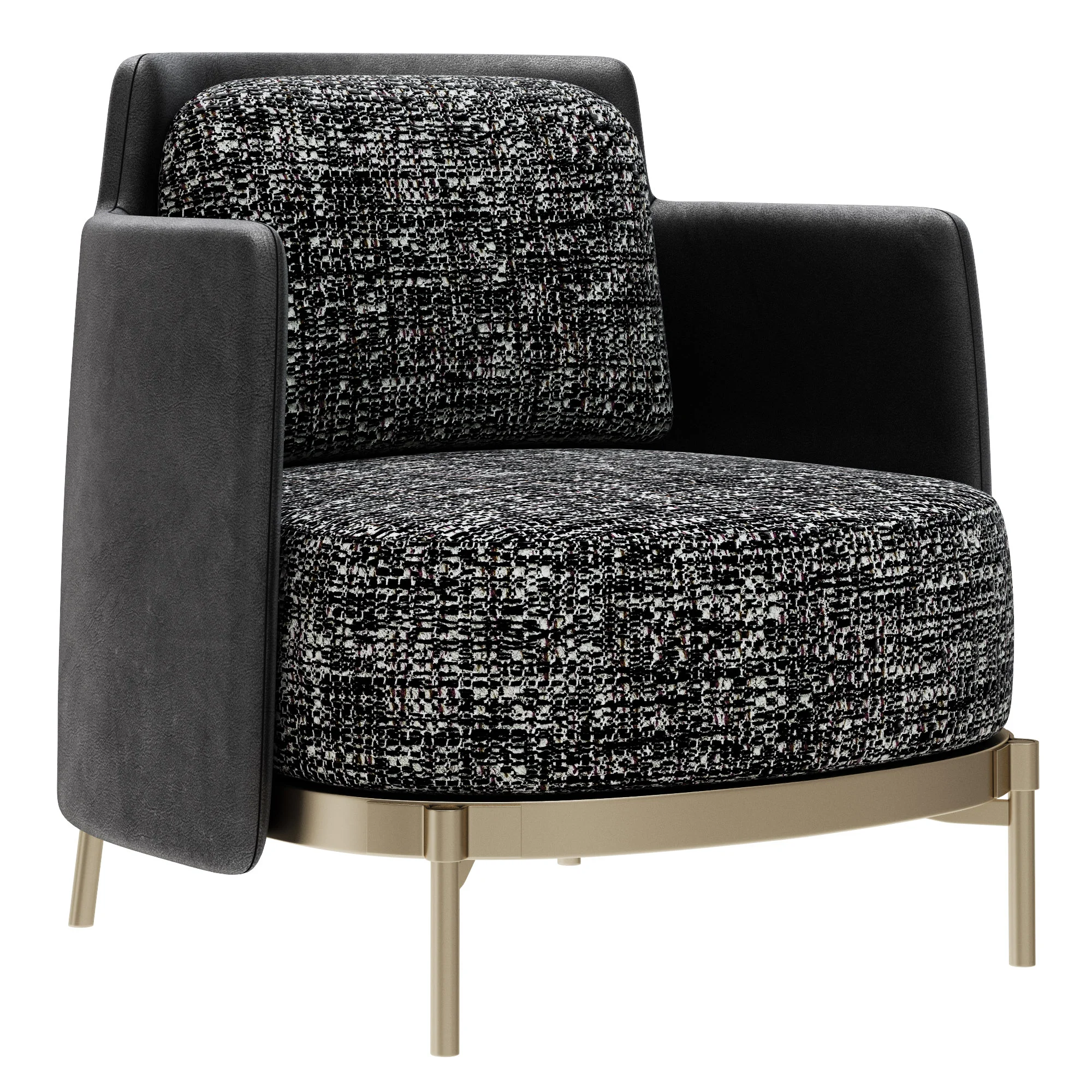 Minotti Tape Armchair — 3D model preview 1
