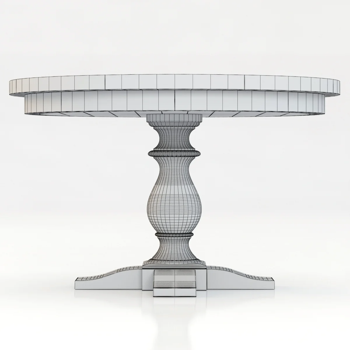 Restoration Hardware Monastery Round Dining Table — 3D model preview 1