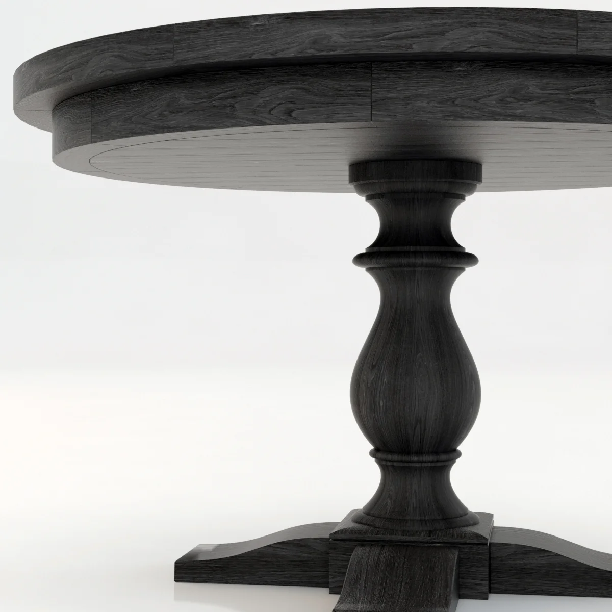 Restoration Hardware Monastery Round Dining Table — 3D model preview 2