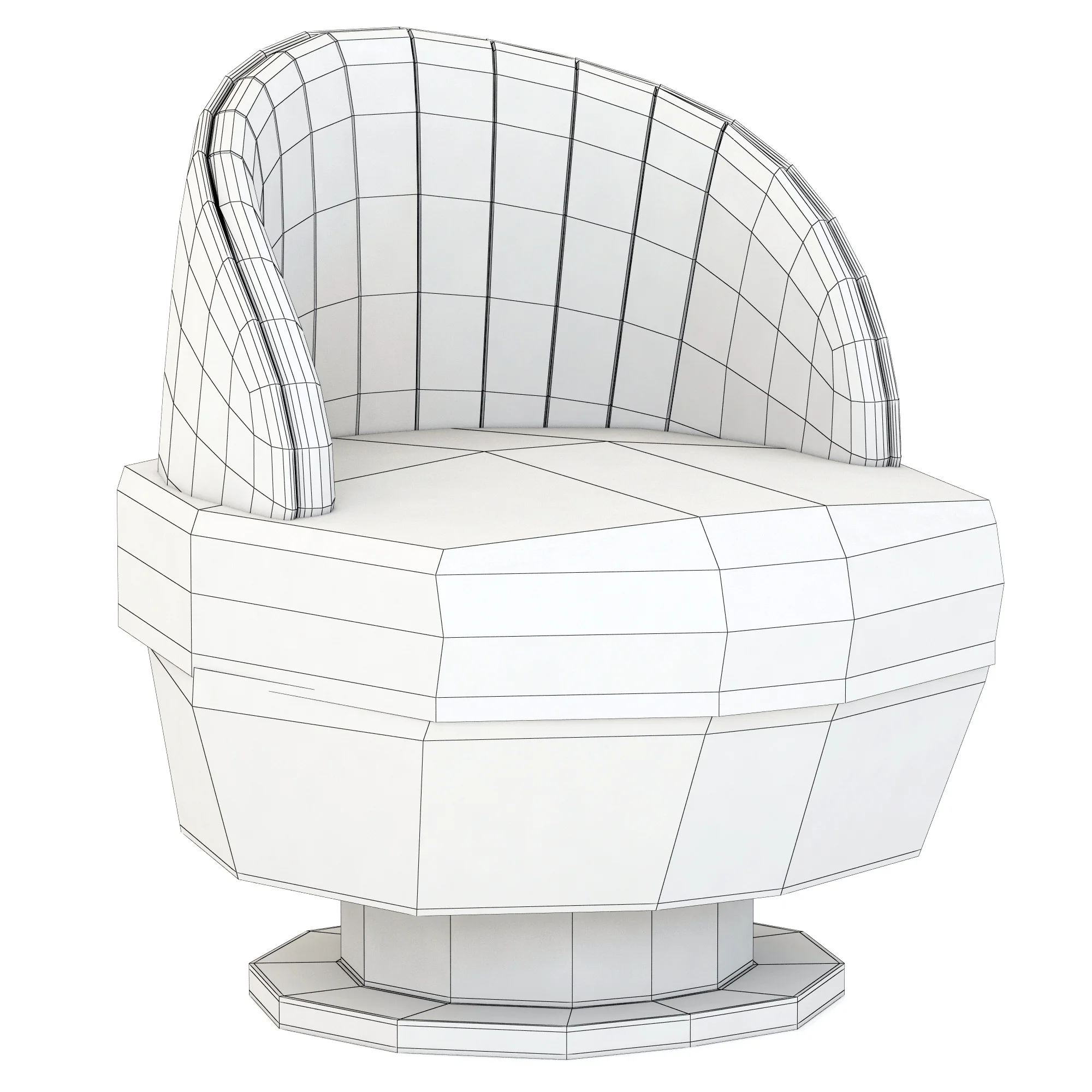 Essential Home Gable Single Sofa — 3D model preview 3