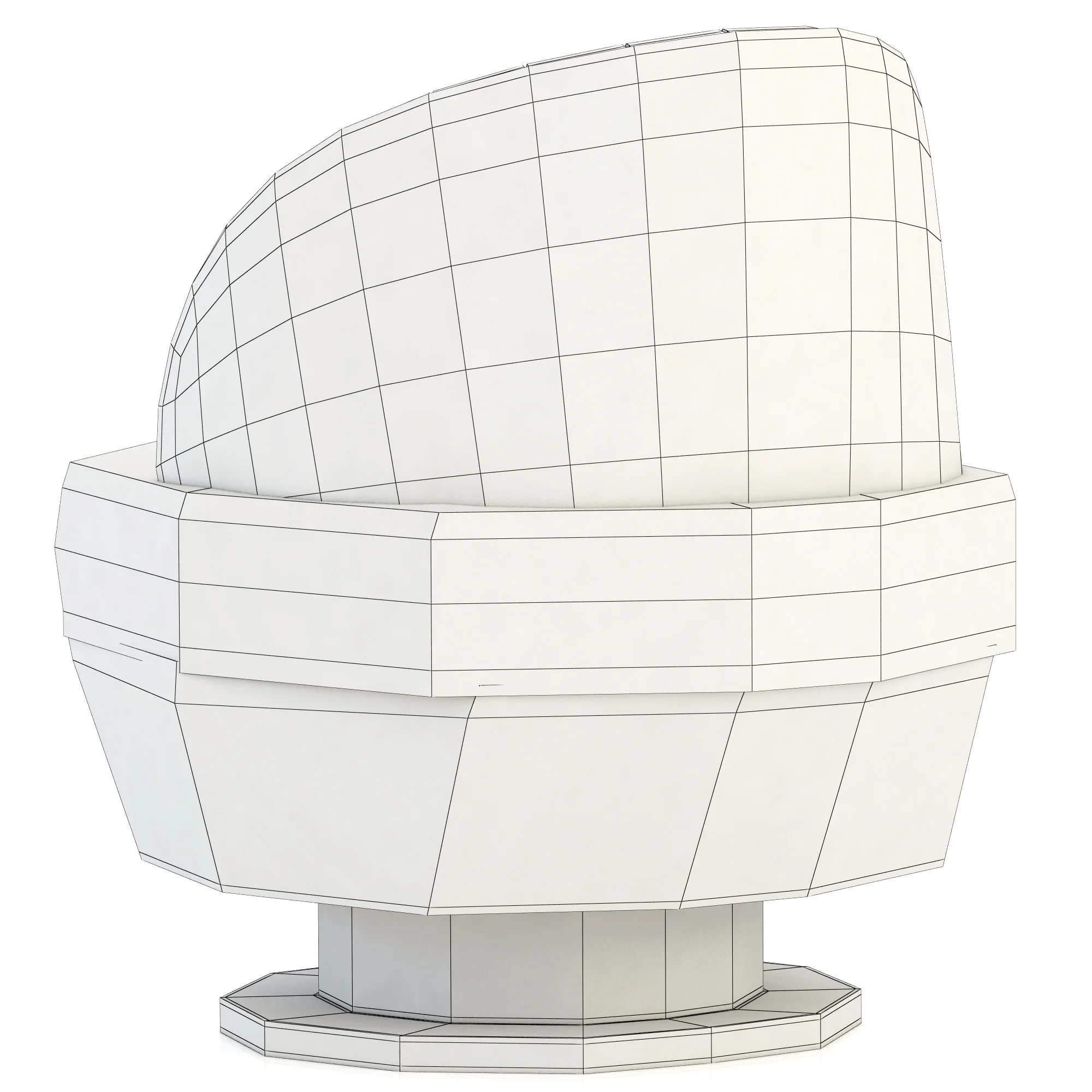 Essential Home Gable Single Sofa — 3D model preview 8
