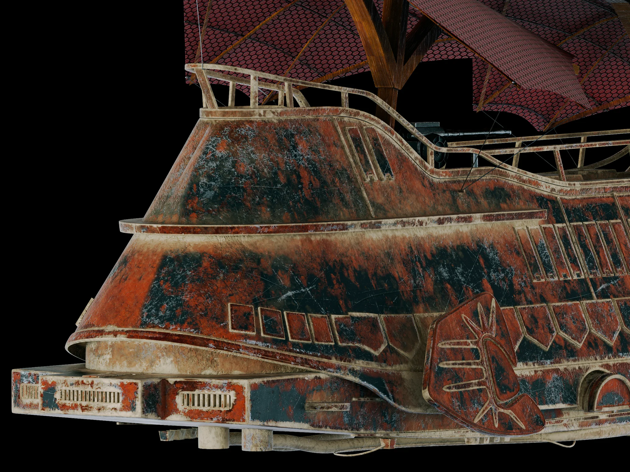 Jabba Sail Barge — 3D model preview 1