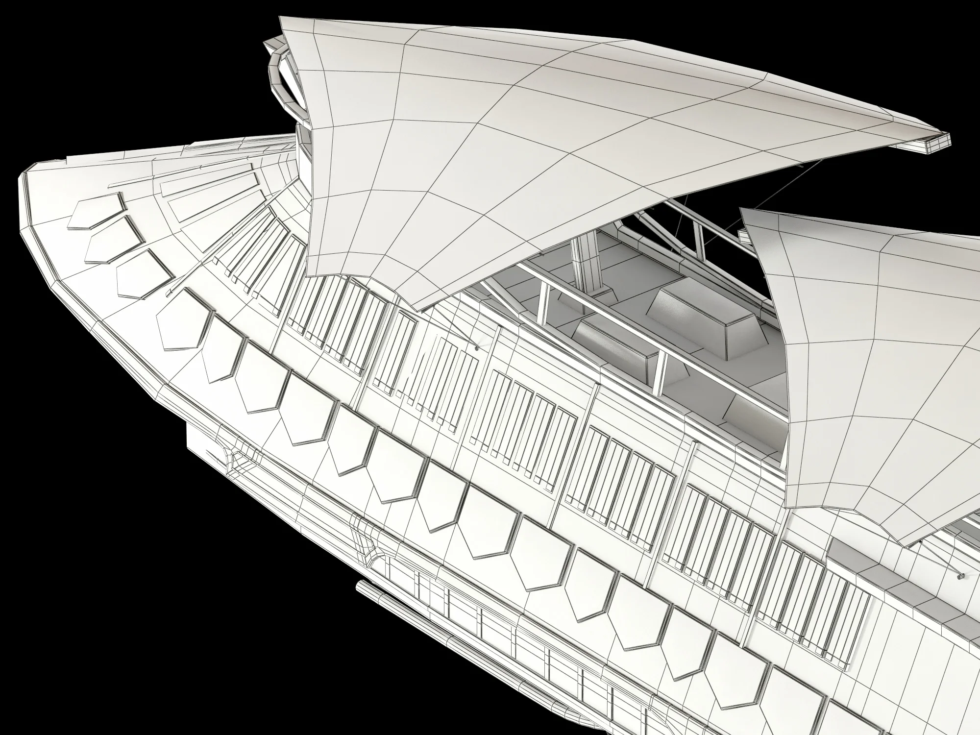 Jabba Sail Barge — 3D model preview 7