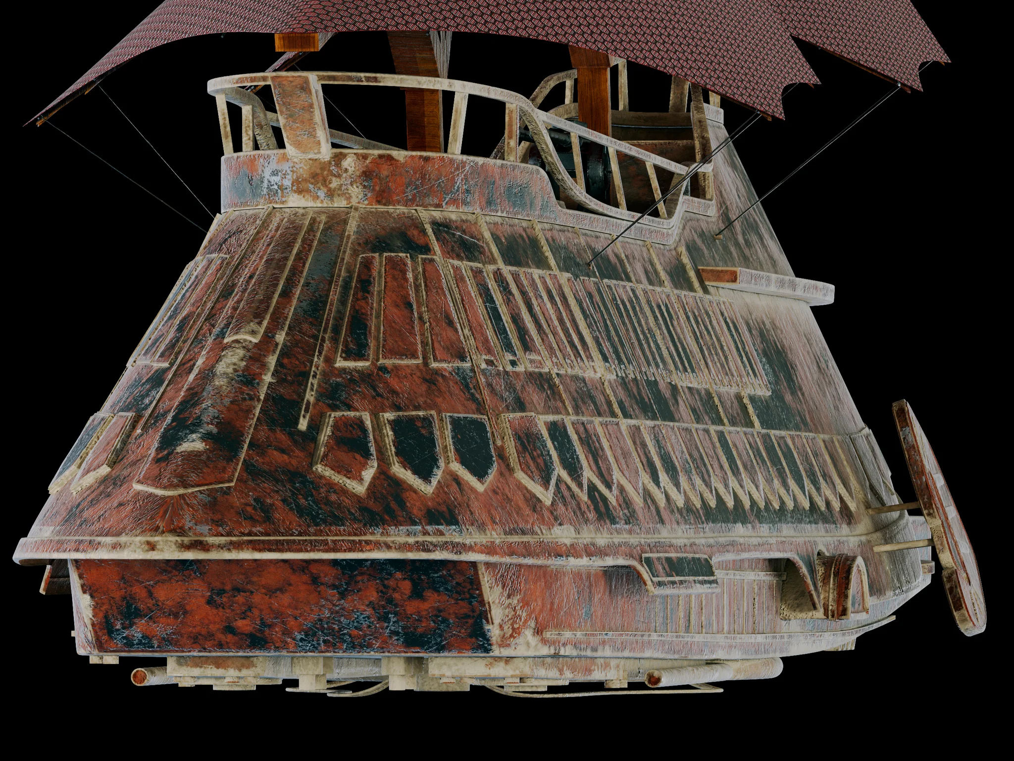 Jabba Sail Barge — 3D model preview 8