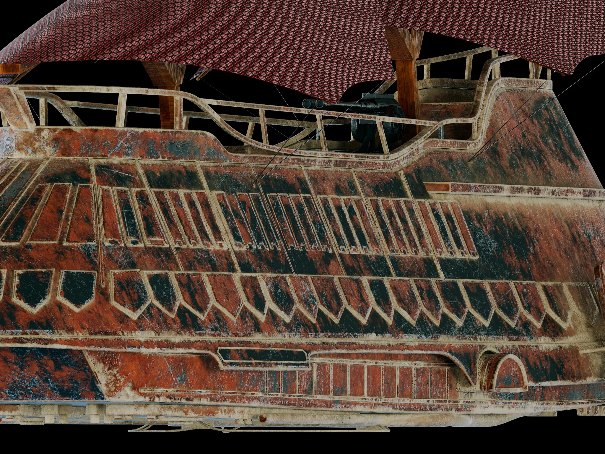 Jabba Sail Barge — 3D model preview 9