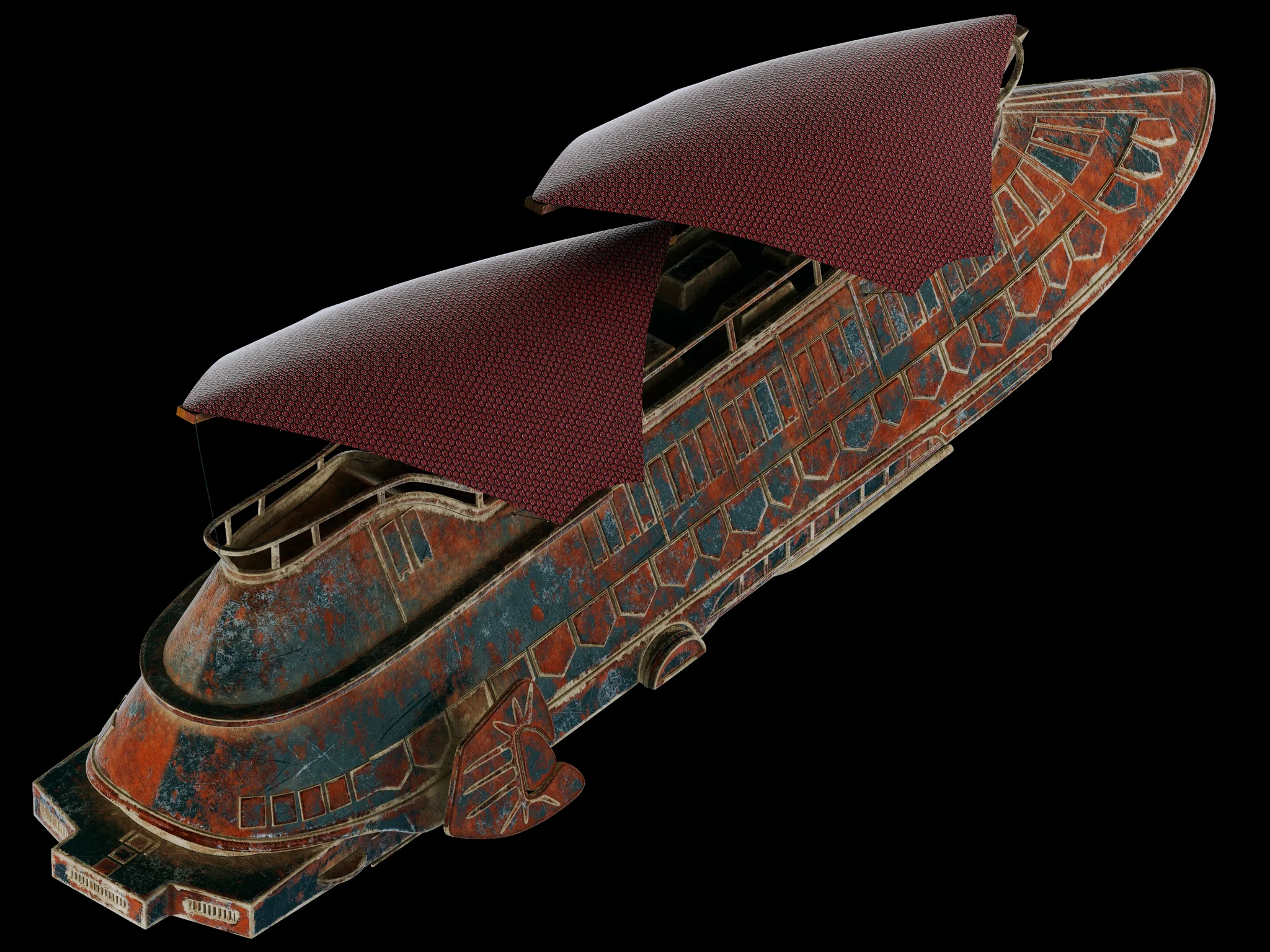 Jabba Sail Barge — 3D model preview 10