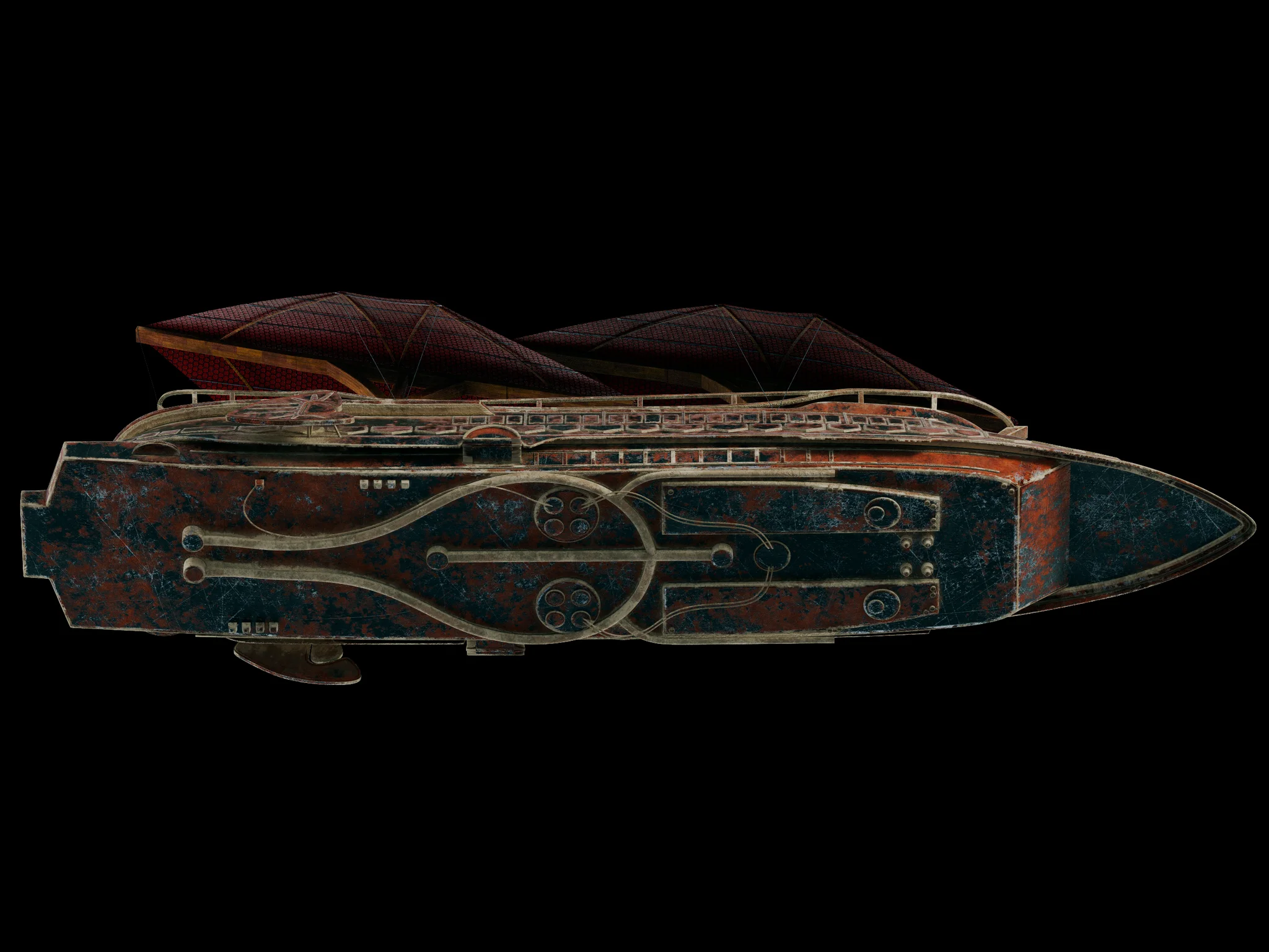 Jabba Sail Barge — 3D model preview 12