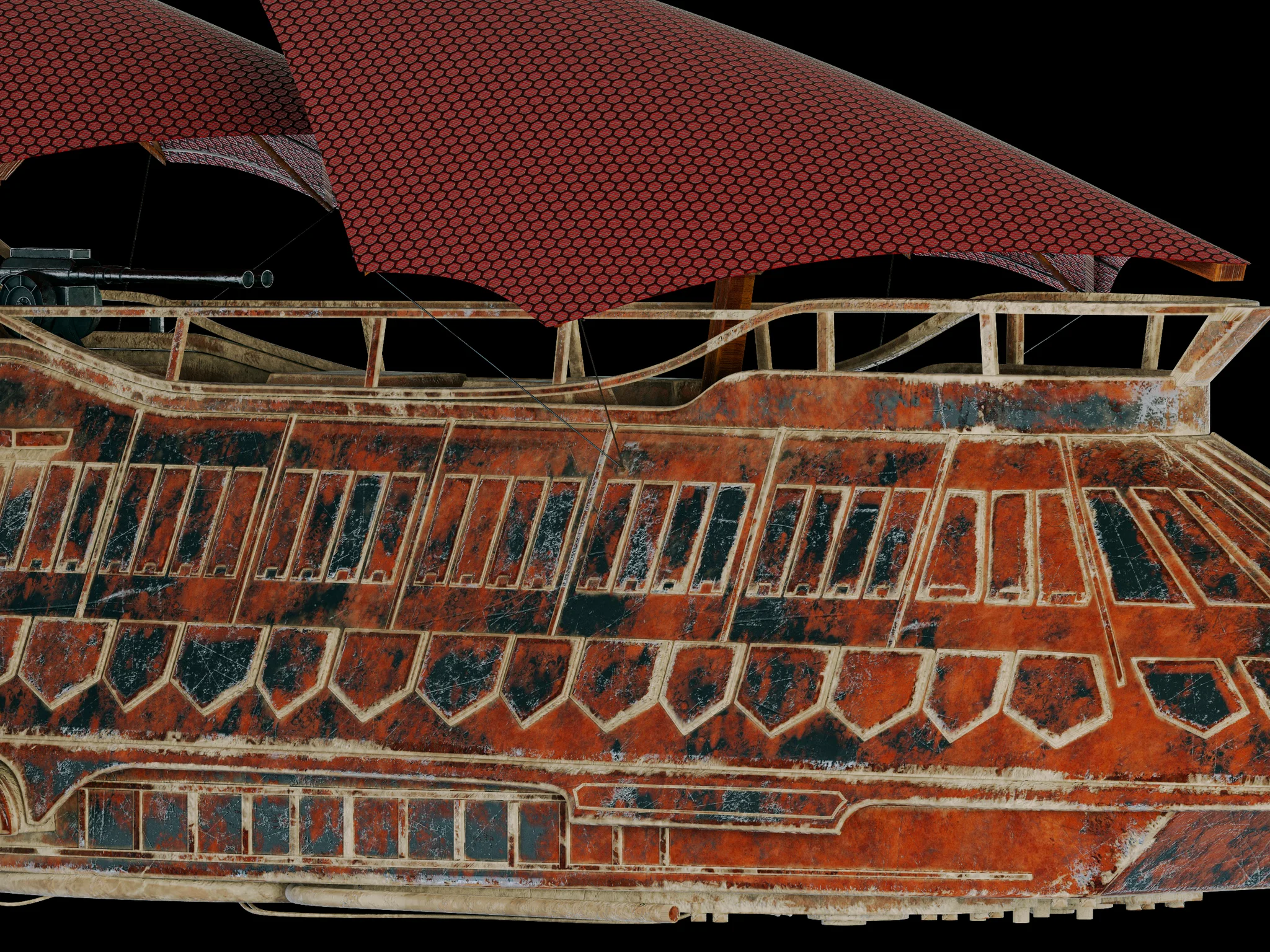 Jabba Sail Barge — 3D model preview 14