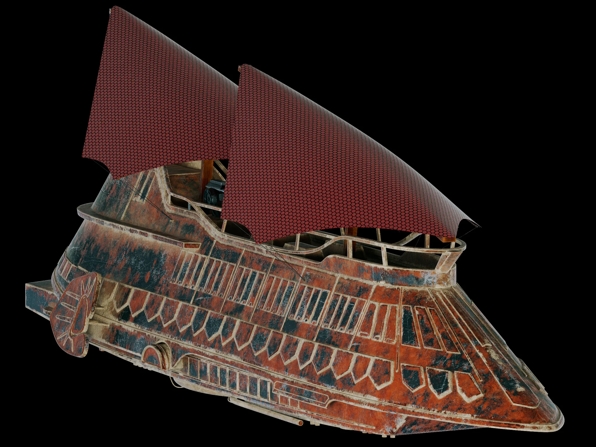 Jabba Sail Barge — 3D model preview 16