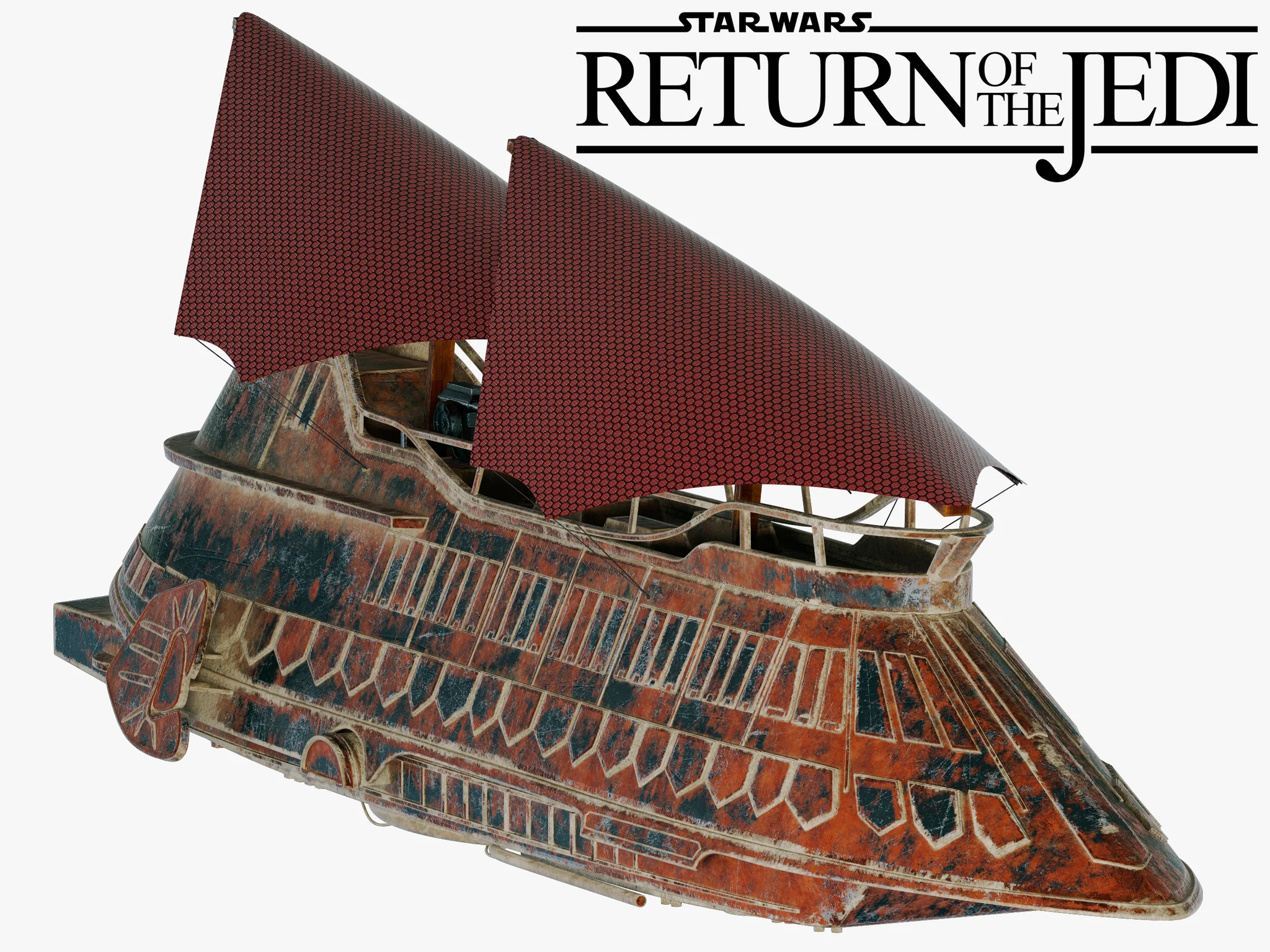 Jabba Sail Barge — 3D model preview 17