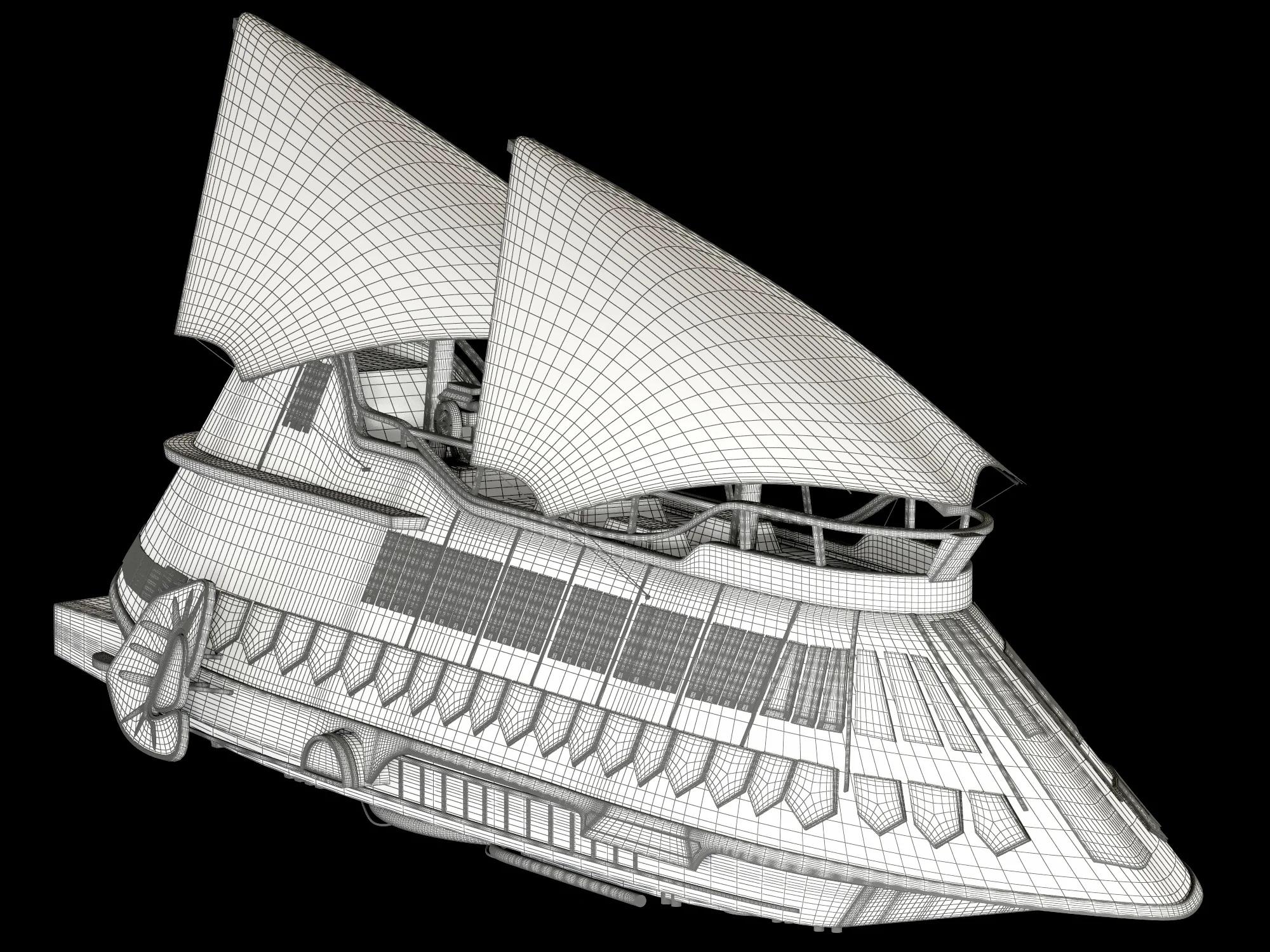 Jabba Sail Barge — 3D model preview 18