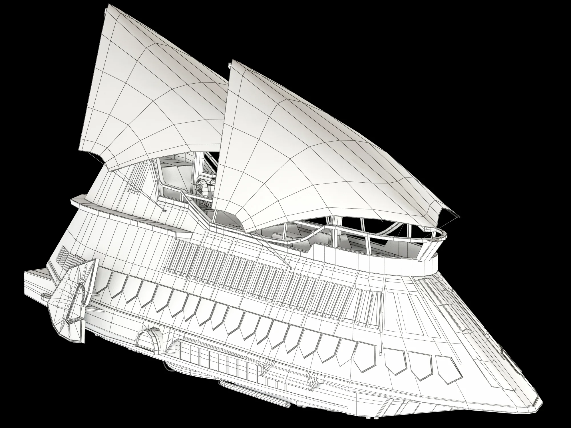 Jabba Sail Barge — 3D model preview 19