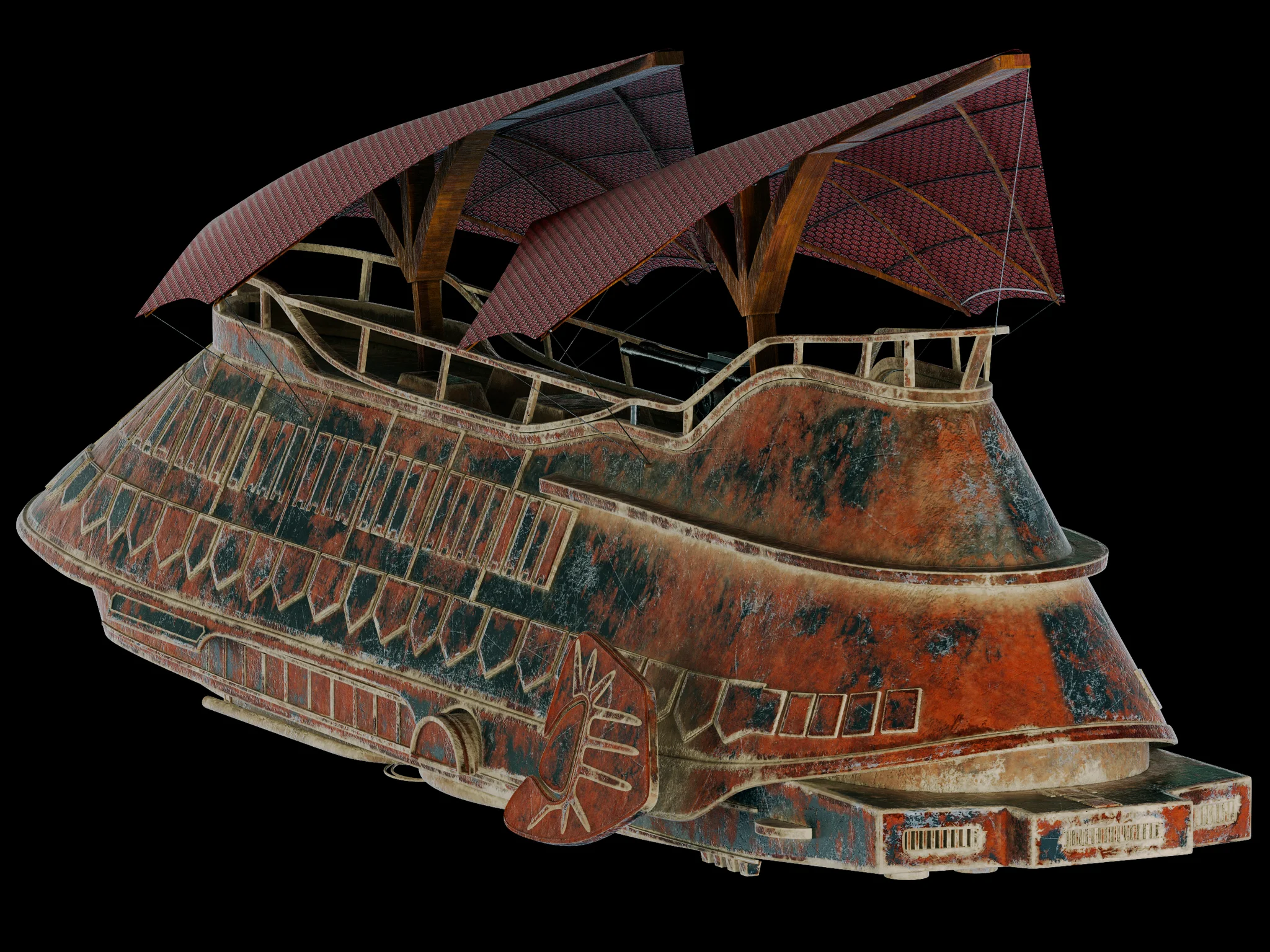 Jabba Sail Barge — 3D model preview 20