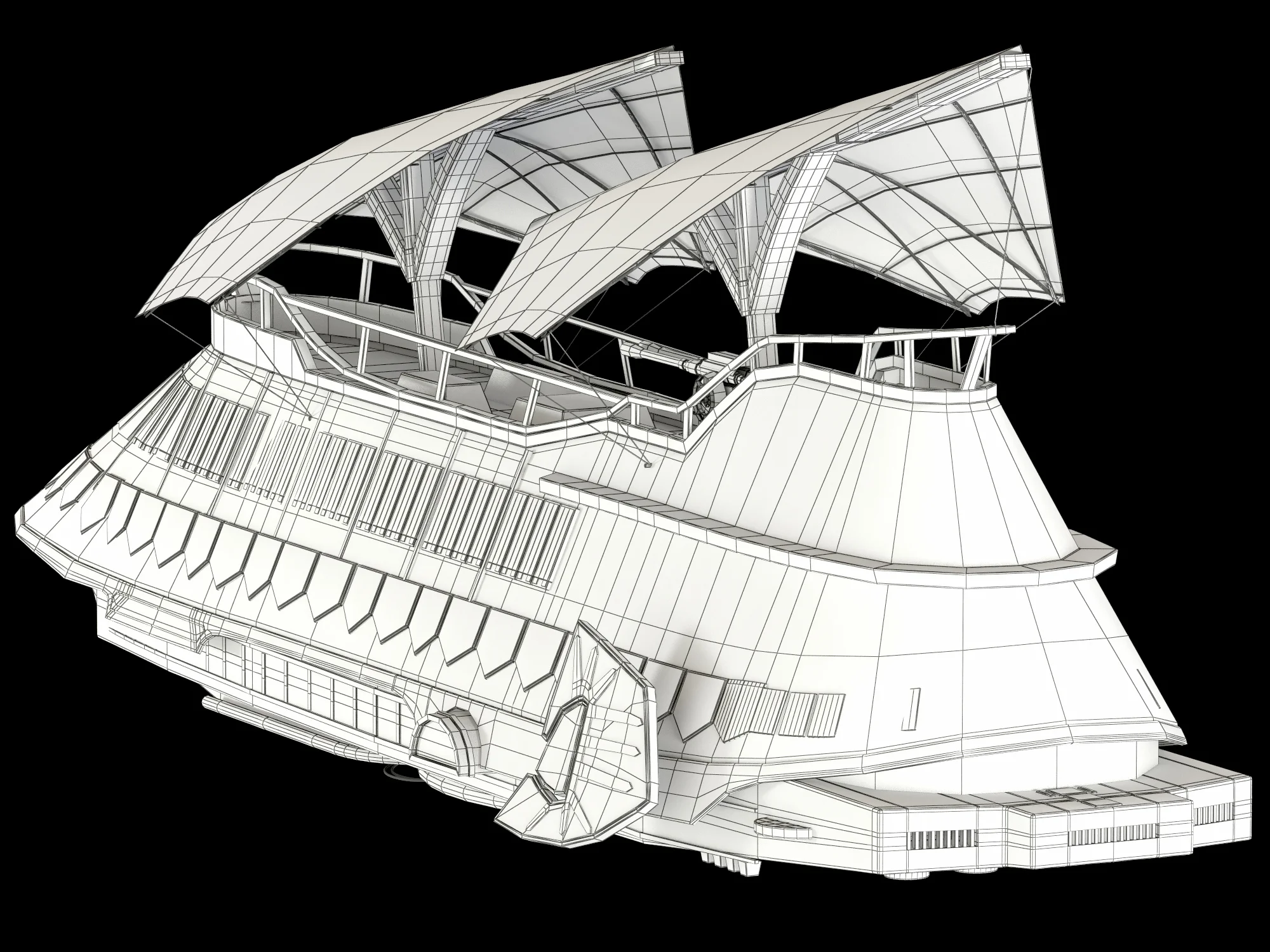 Jabba Sail Barge — 3D model preview 23