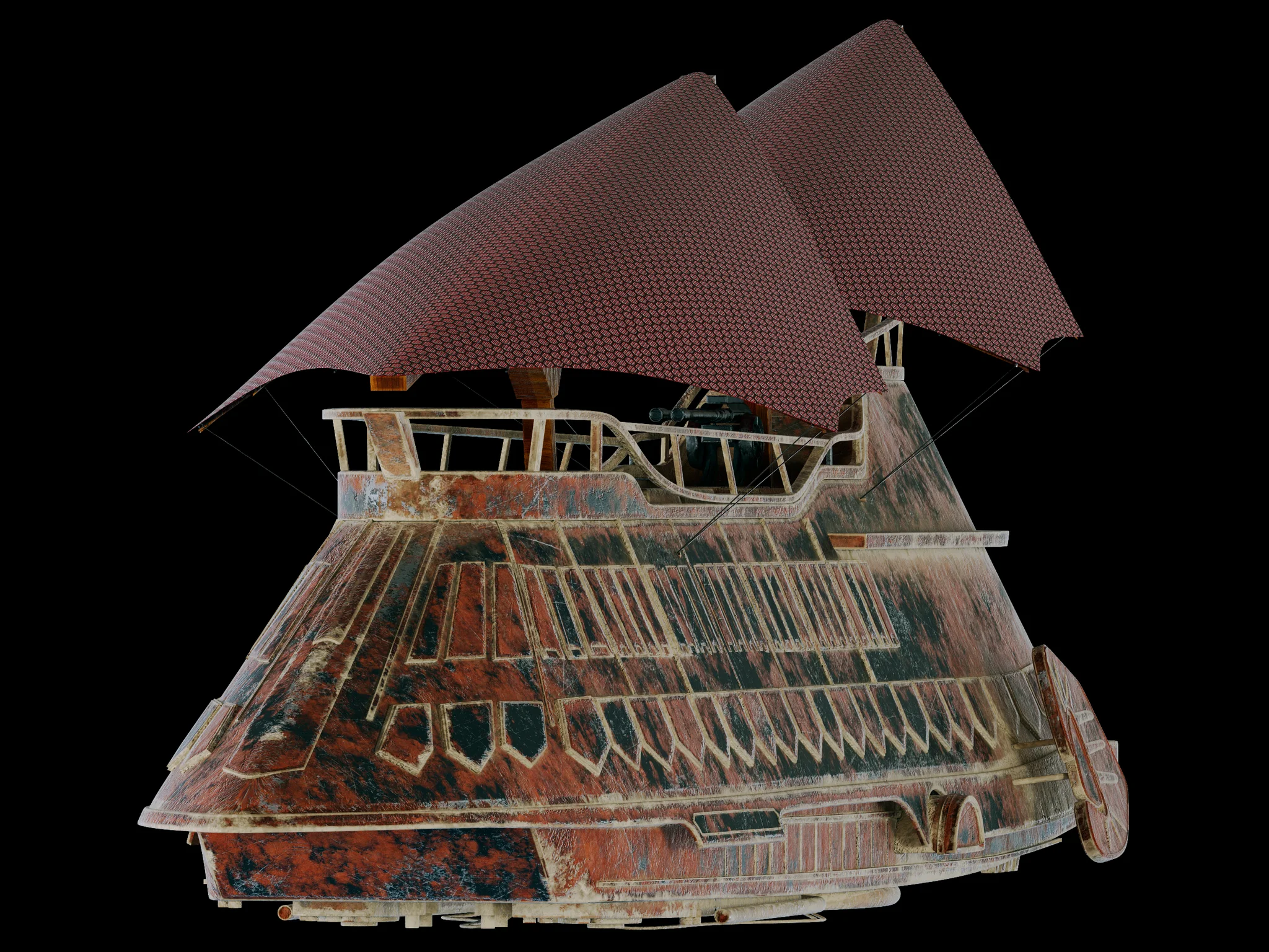 Jabba Sail Barge — 3D model preview 24