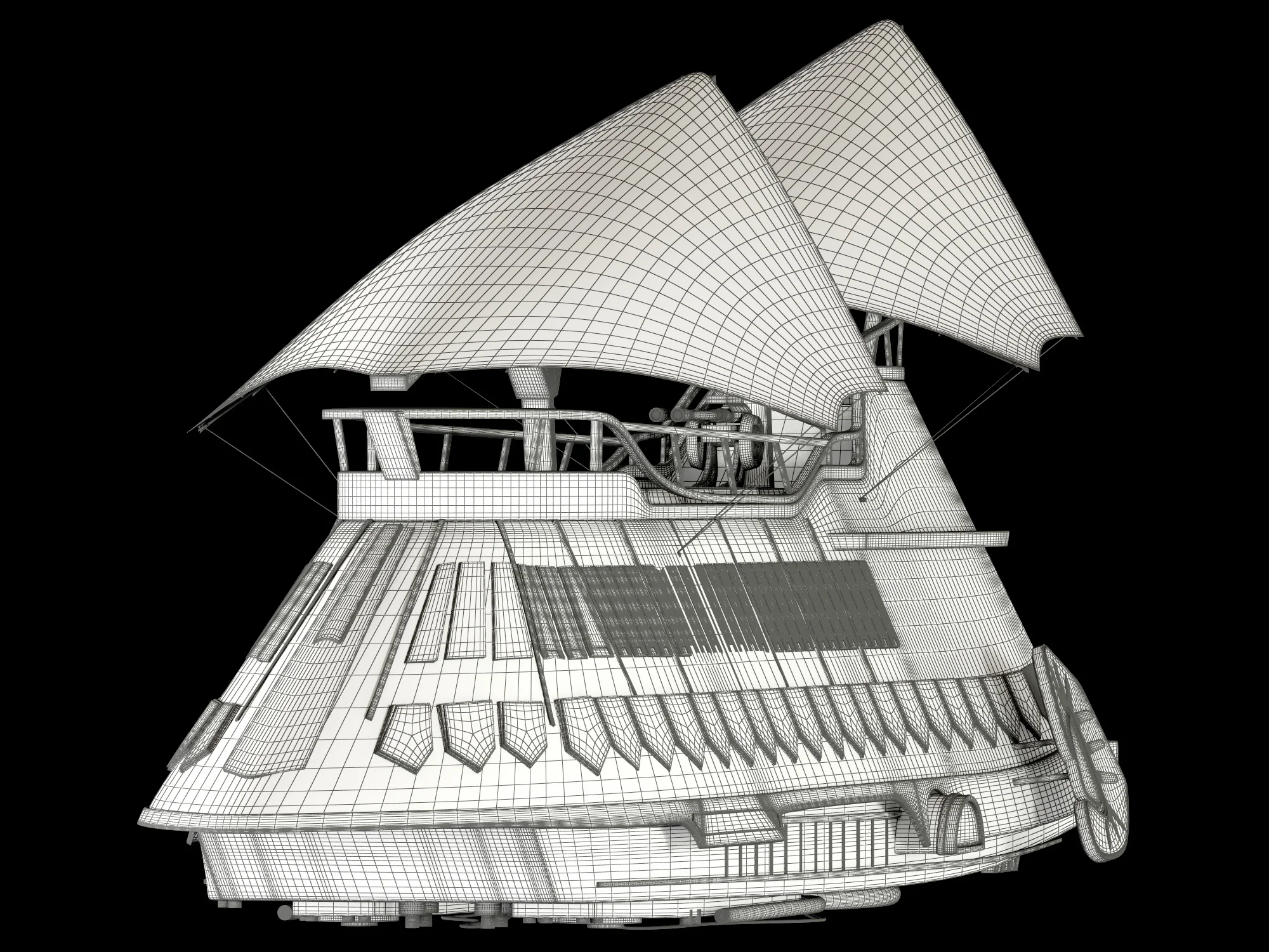 Jabba Sail Barge — 3D model preview 25