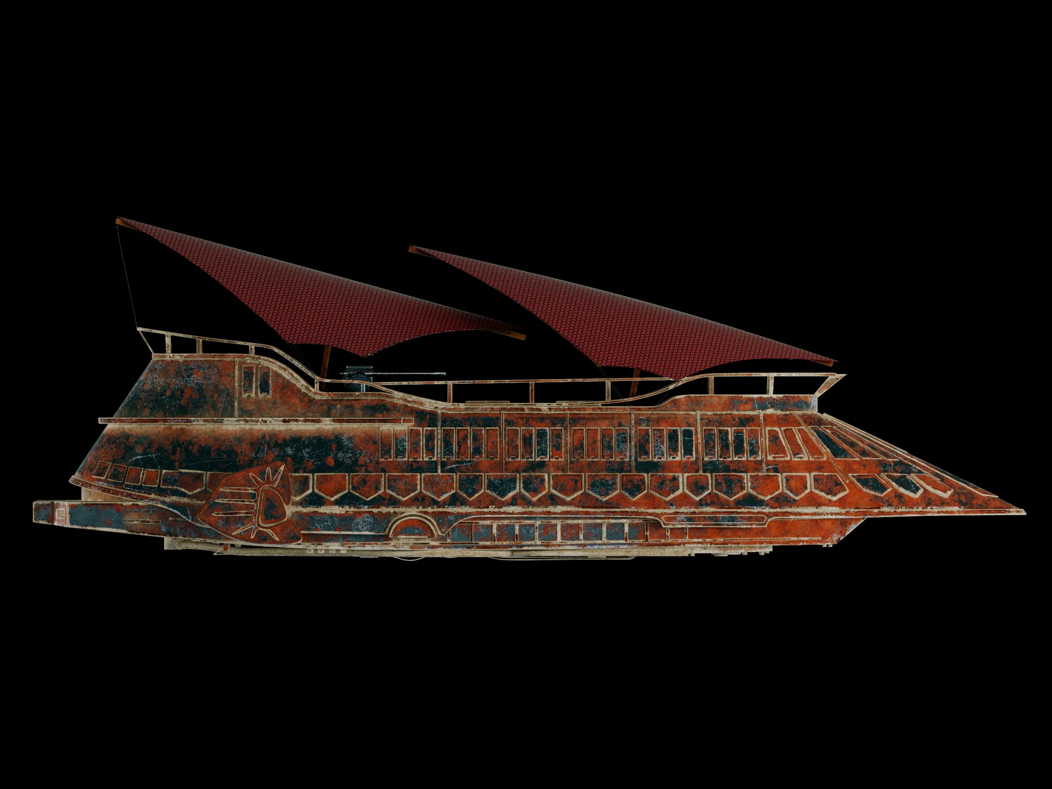 Jabba Sail Barge — 3D model preview 26
