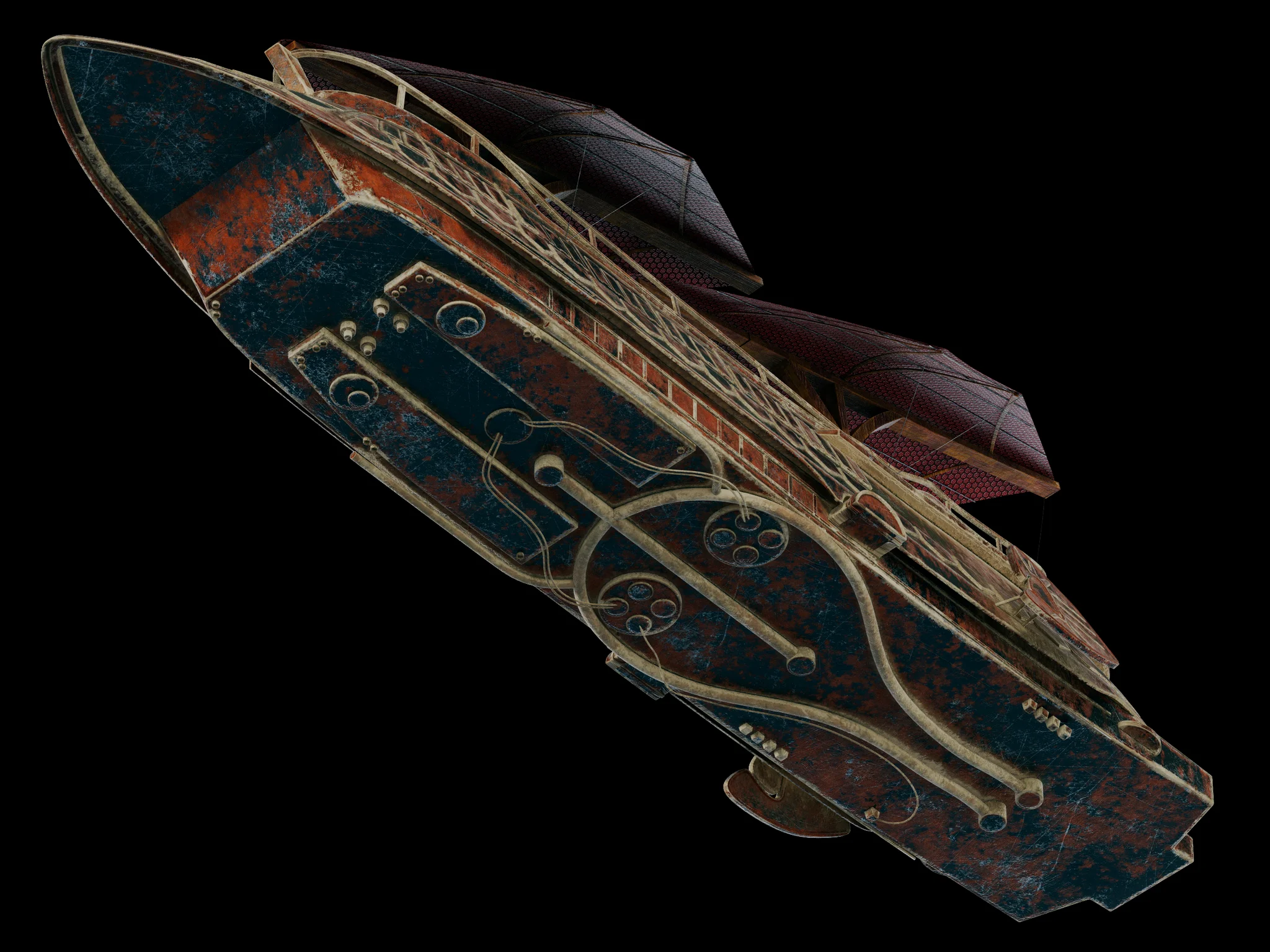 Jabba Sail Barge — 3D model preview 28