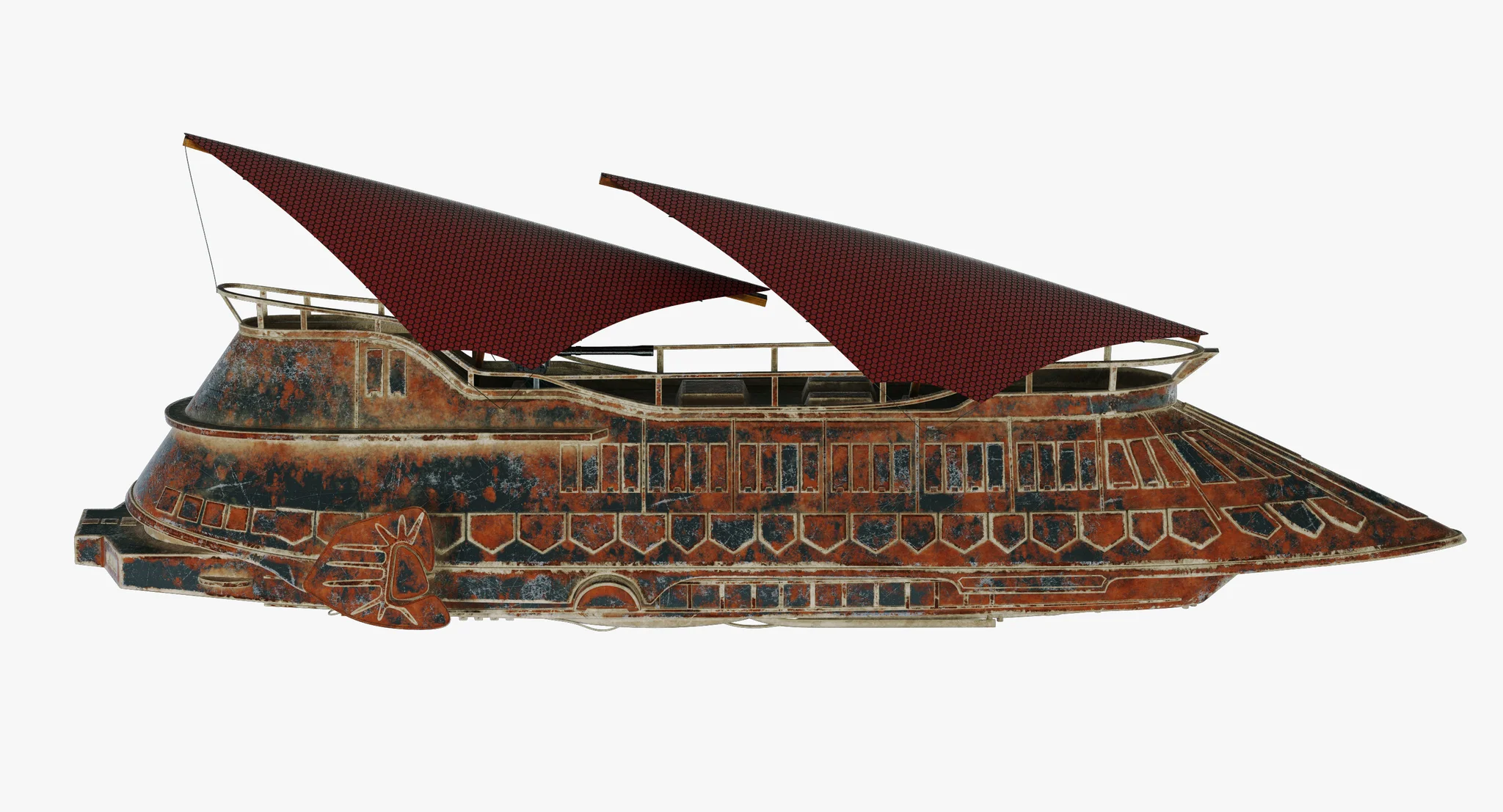 Jabba Sail Barge — 3D model preview 33