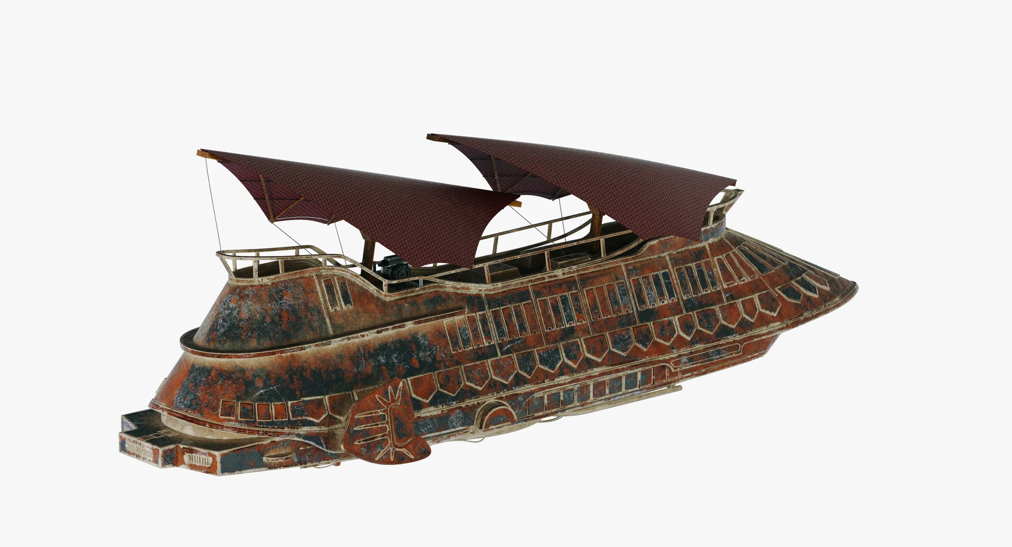 Jabba Sail Barge — 3D model preview 37