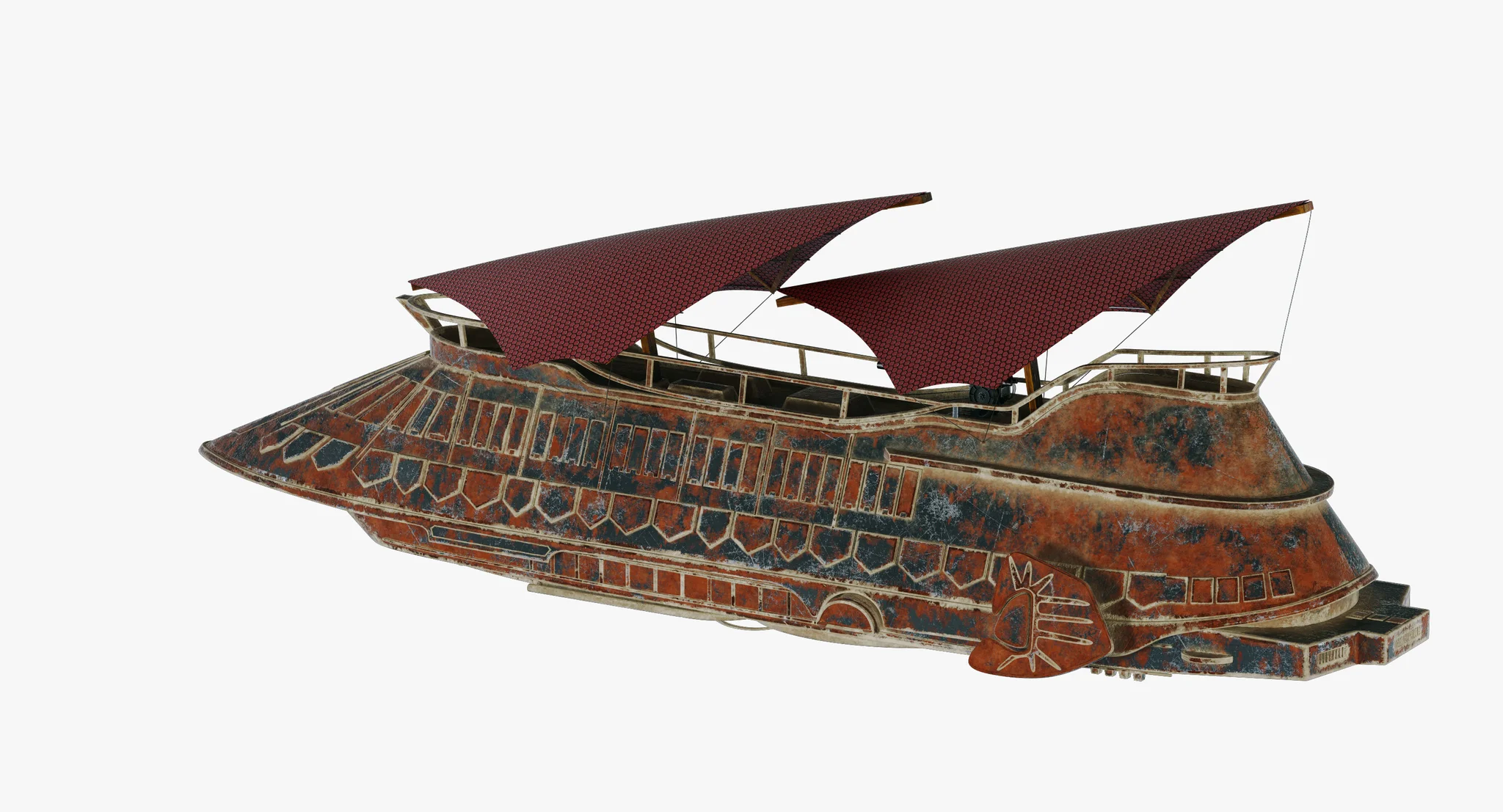 Jabba Sail Barge — 3D model preview 48