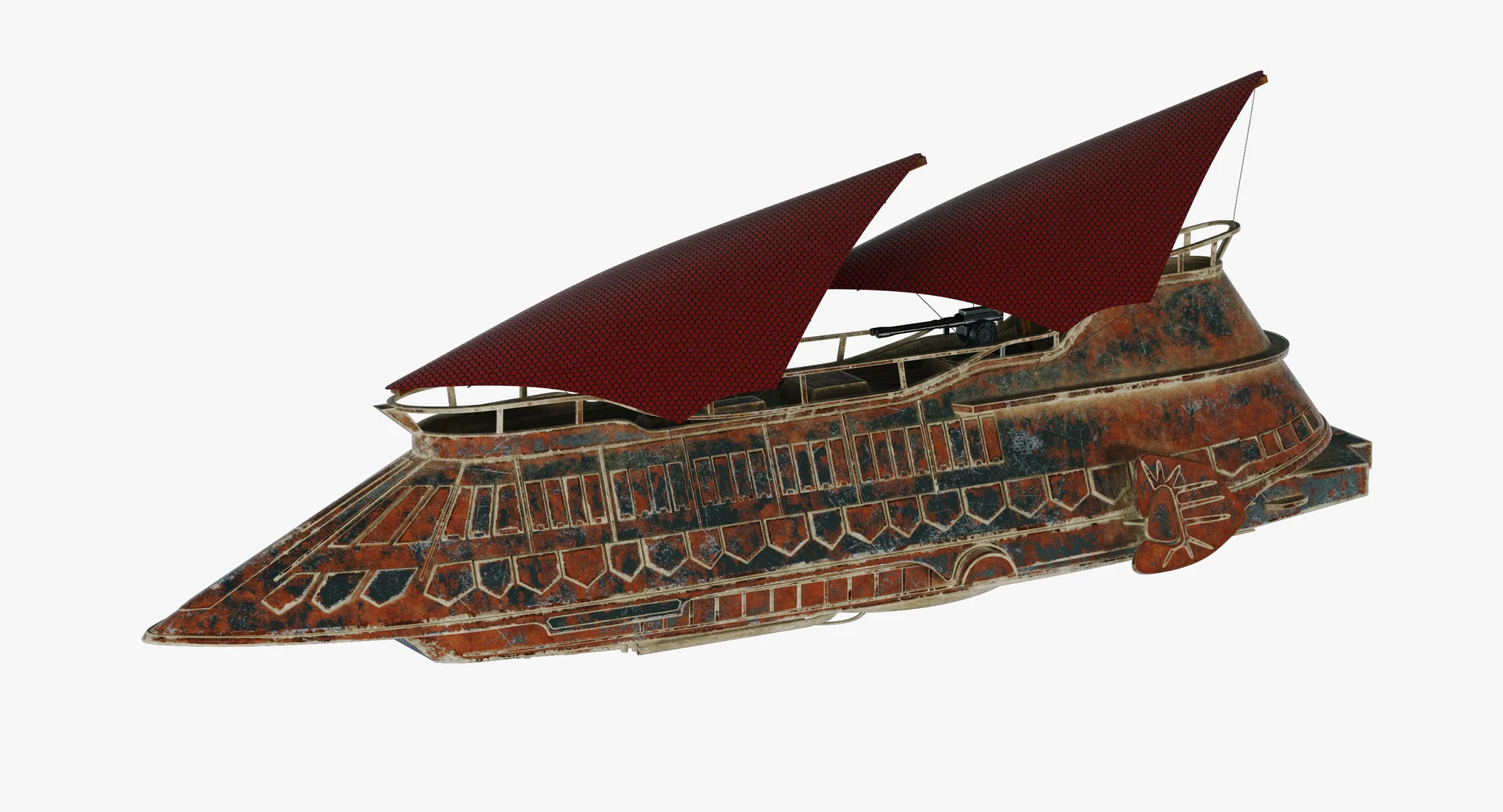 Jabba Sail Barge — 3D model preview 54