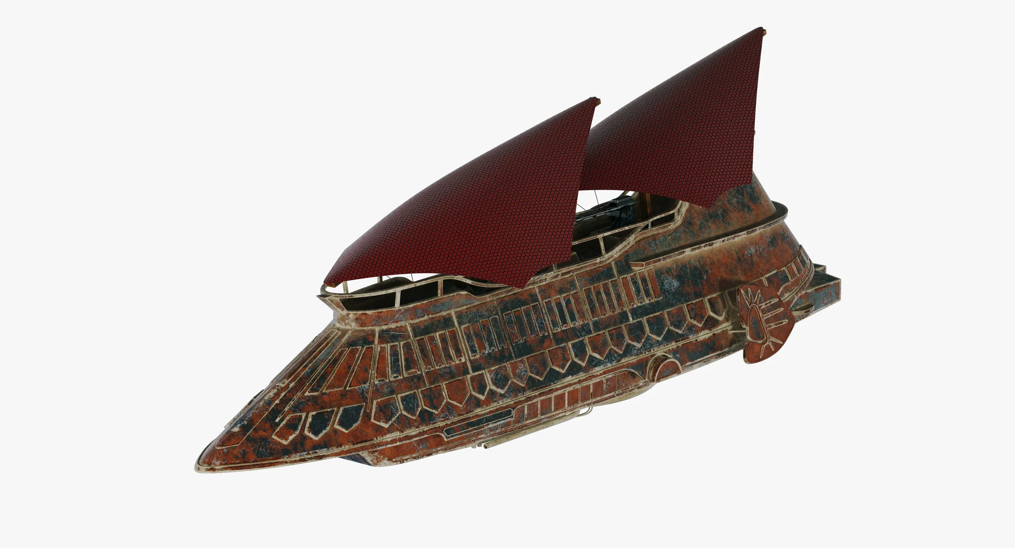 Jabba Sail Barge — 3D model preview 56