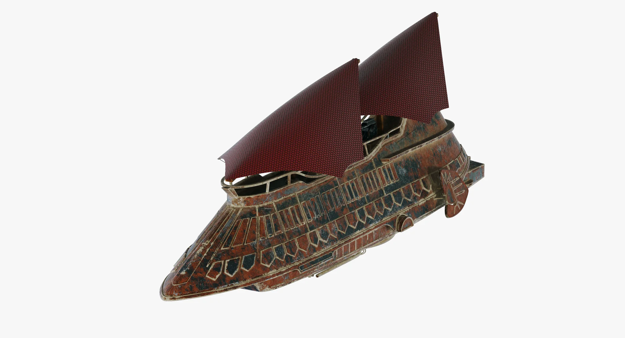 Jabba Sail Barge — 3D model preview 57