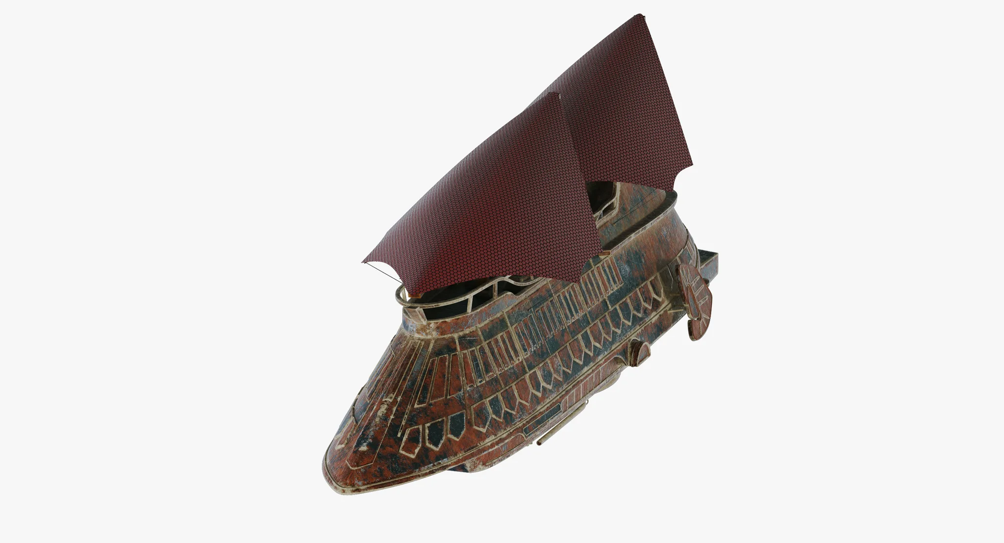 Jabba Sail Barge — 3D model preview 58