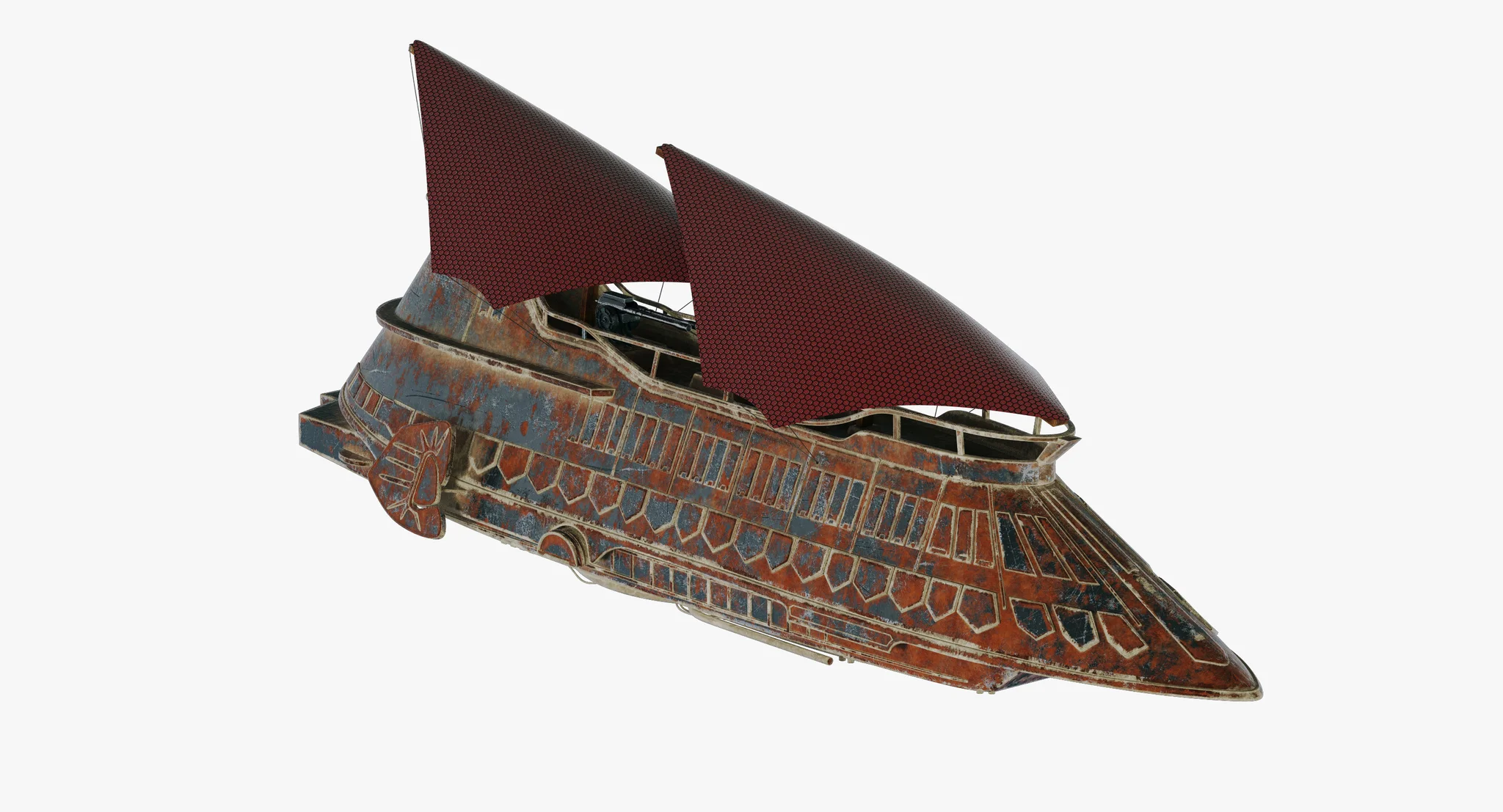 Jabba Sail Barge — 3D model preview 64
