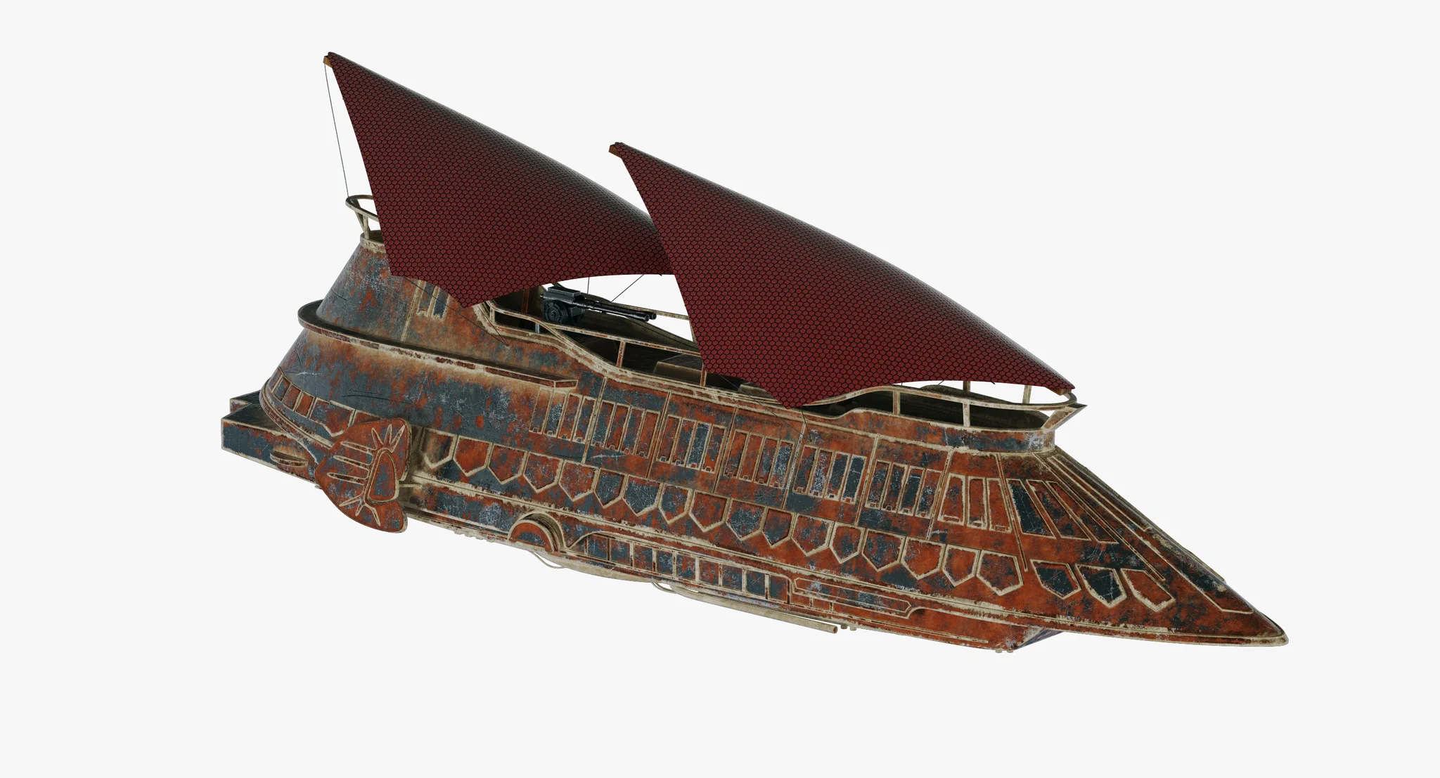 Jabba Sail Barge — 3D model preview 65