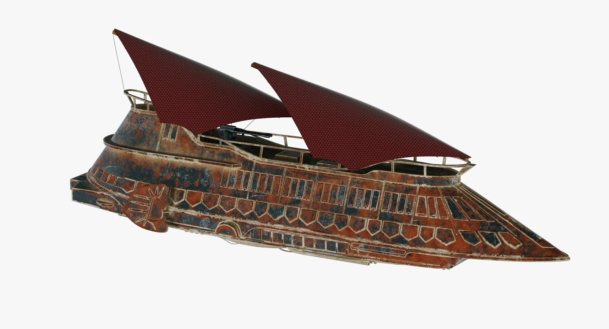 Jabba Sail Barge — 3D model preview 66