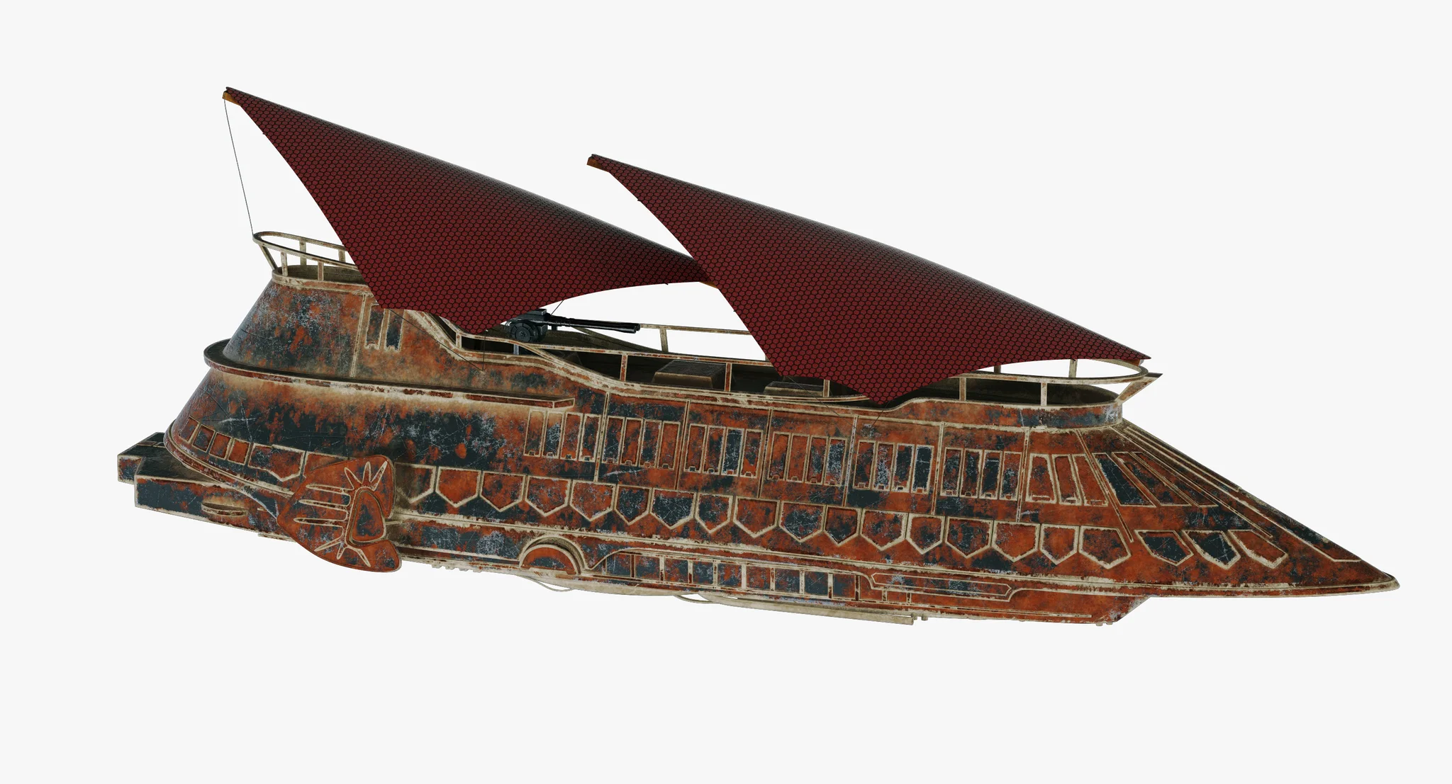 Jabba Sail Barge — 3D model preview 67