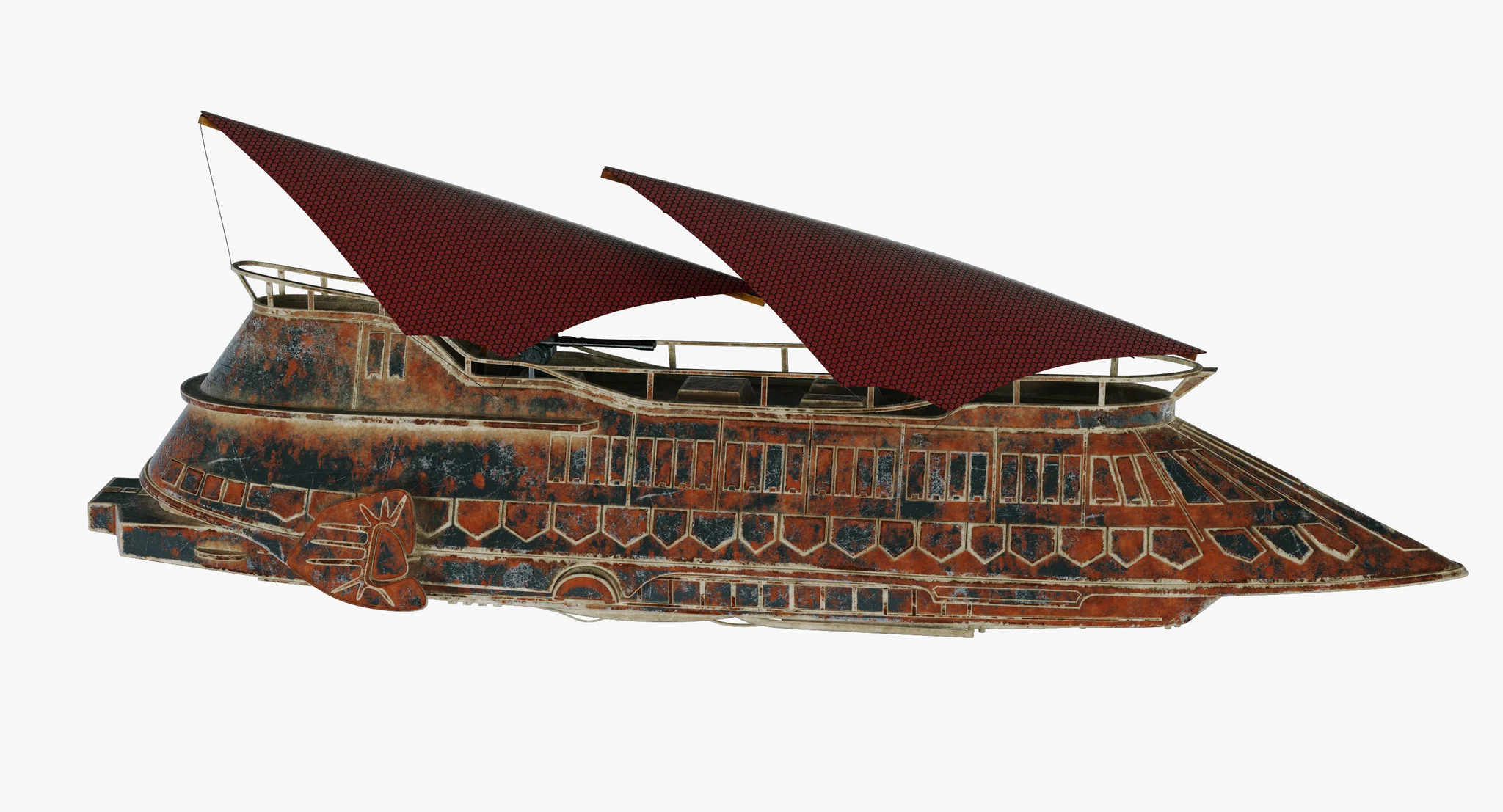 Jabba Sail Barge — 3D model preview 68
