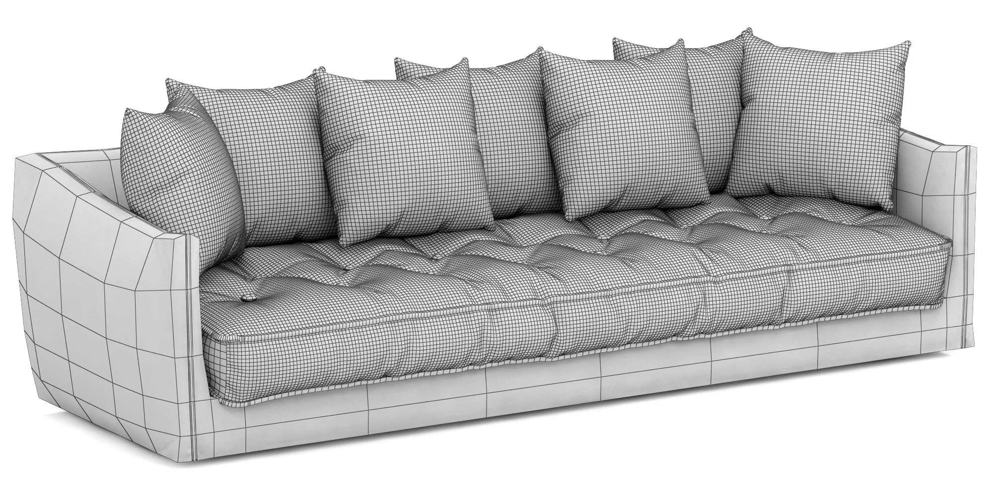 Roche Bobois COCOON LARGE 3 SEAT SOFA — 3D model preview 8