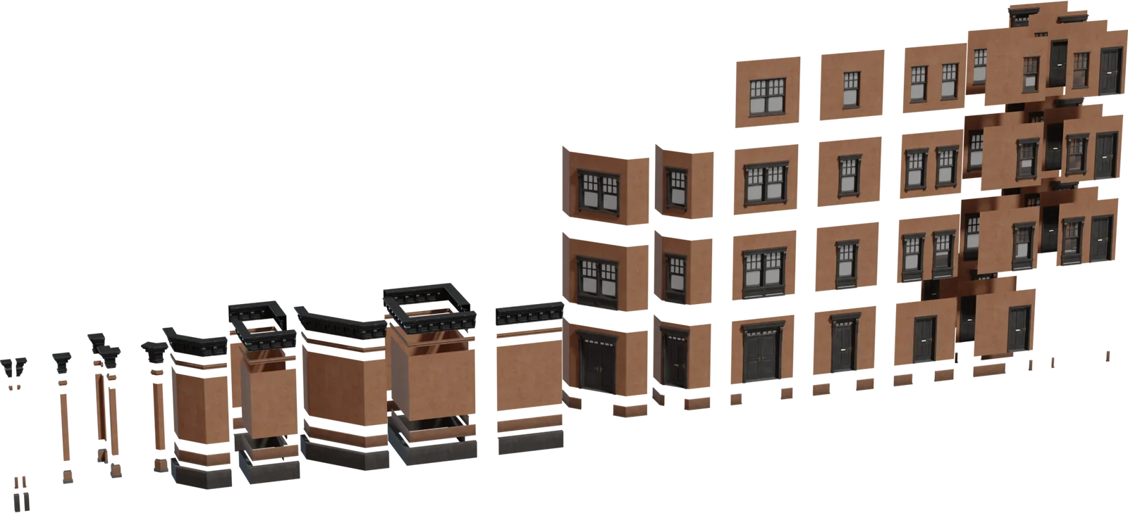 Modular Urban Apartment Facade Kit