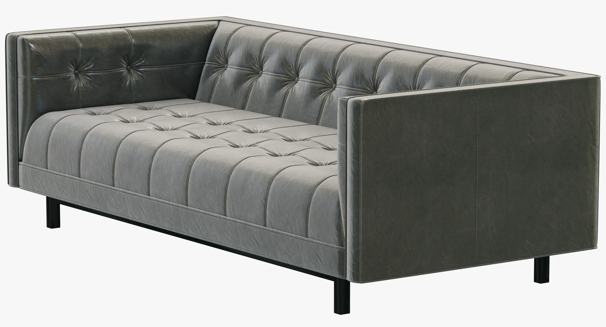 Restoration Hardware Madison Leather Sofa — 3D model preview 6