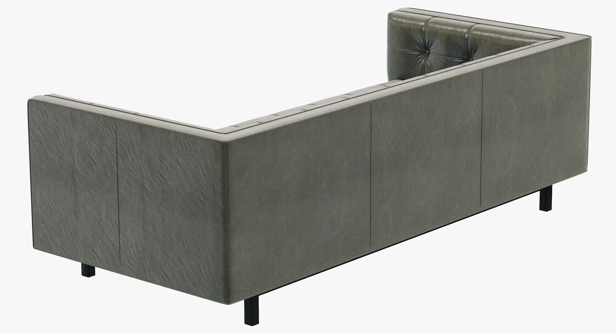 Restoration Hardware Madison Leather Sofa — 3D model preview 8