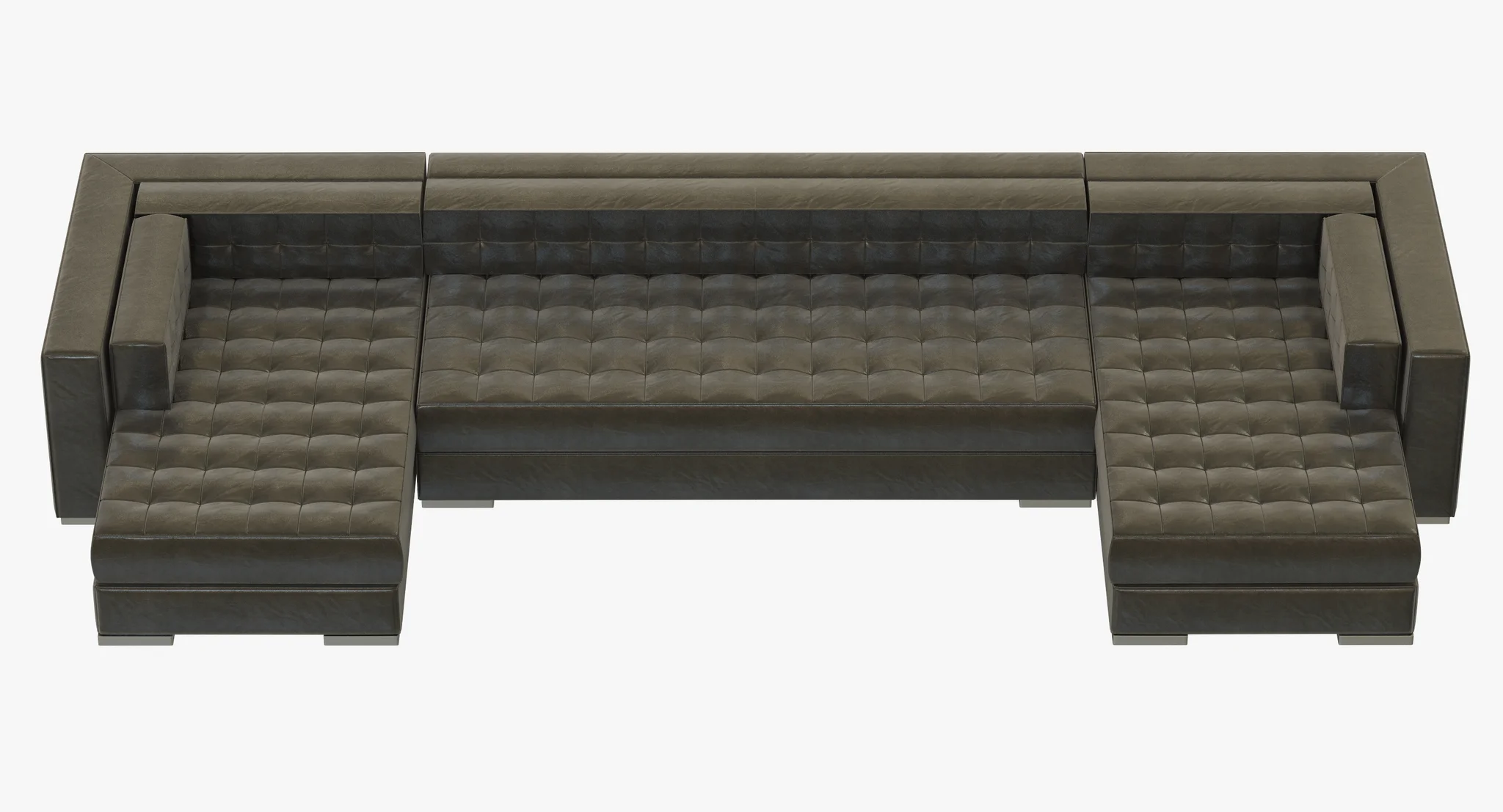 RH Modern Metropolitan U Chaise Sectional — 3D model preview 12