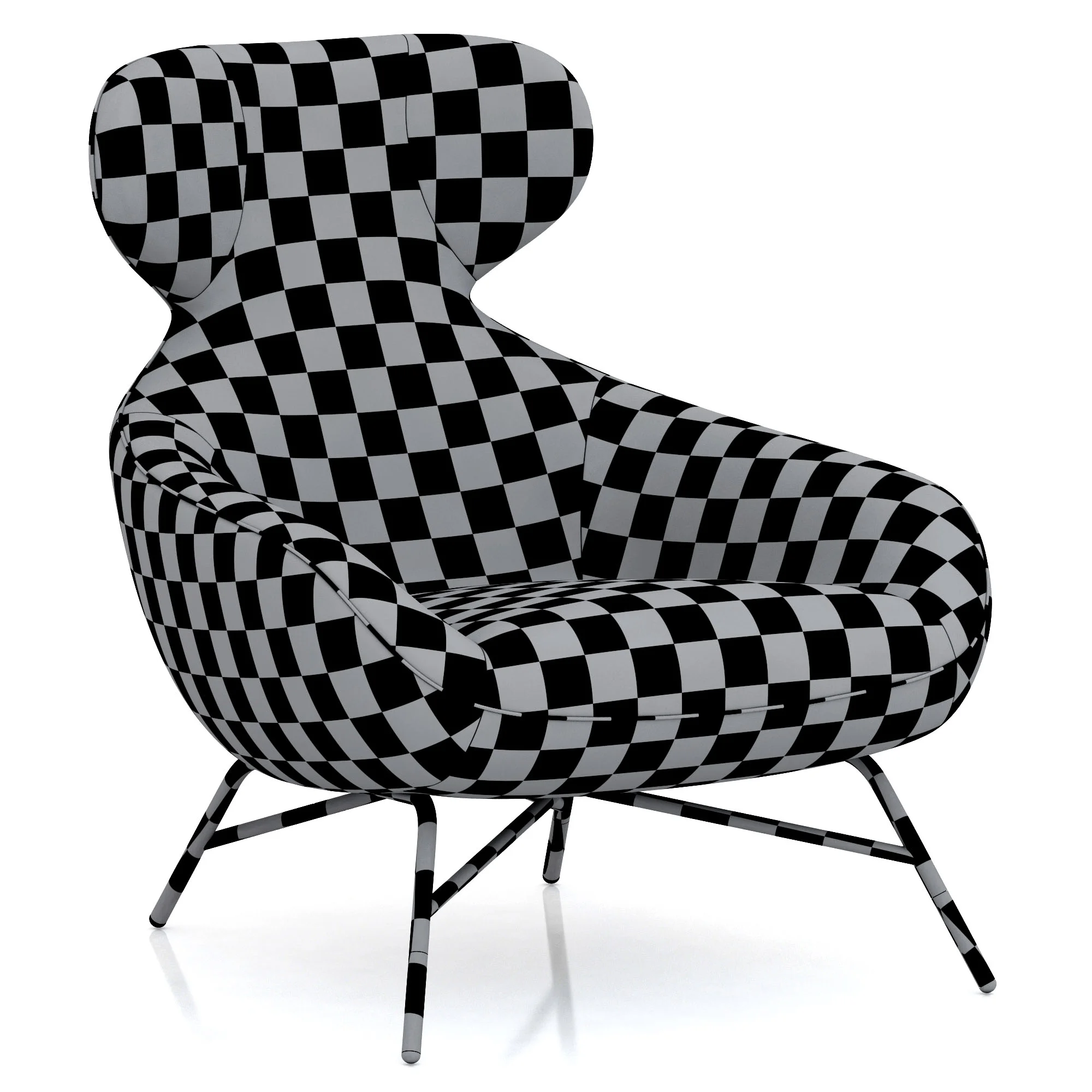 Roche Bobois SPOUTNIK LOUNGE ARMCHAIR — 3D model preview 9