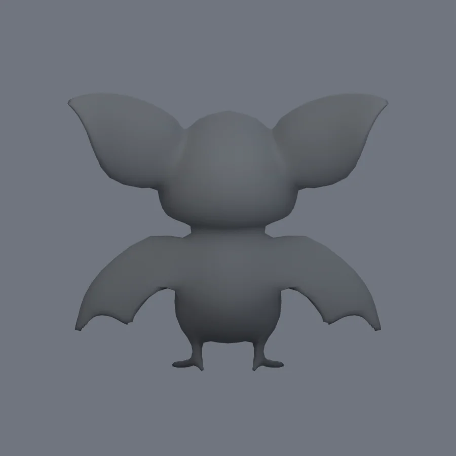 Stylized Animal Bat, 3D model preview 4