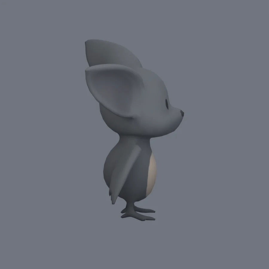 Stylized Animal Bat, 3D model preview 5
